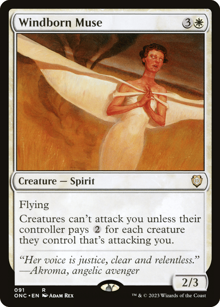 Windborn Muse — Phyrexia: All Will Be One Commander — Magic: The Gathering