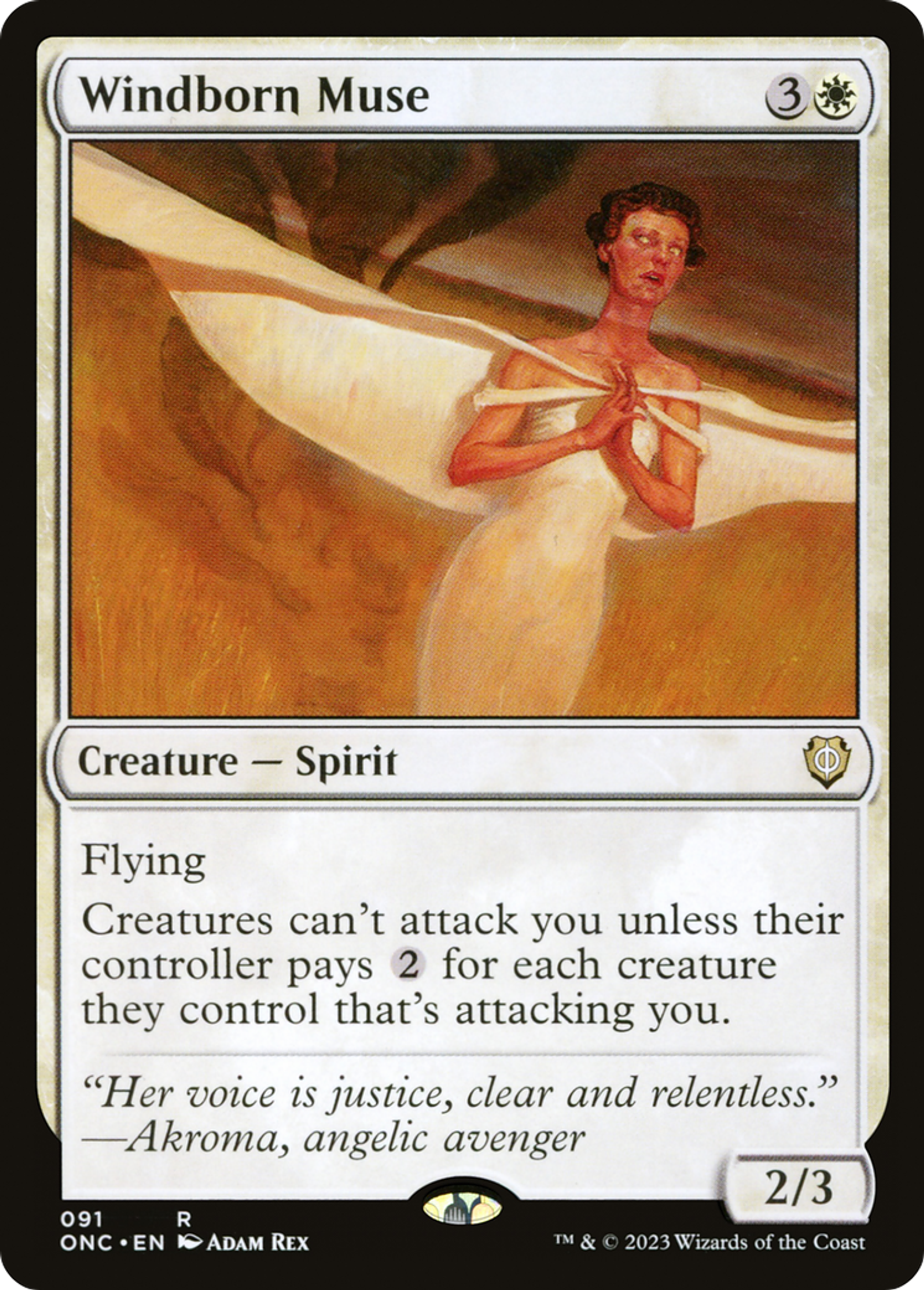 Muse née des vents — Phyrexia: All Will Be One Commander — Magic: The Gathering