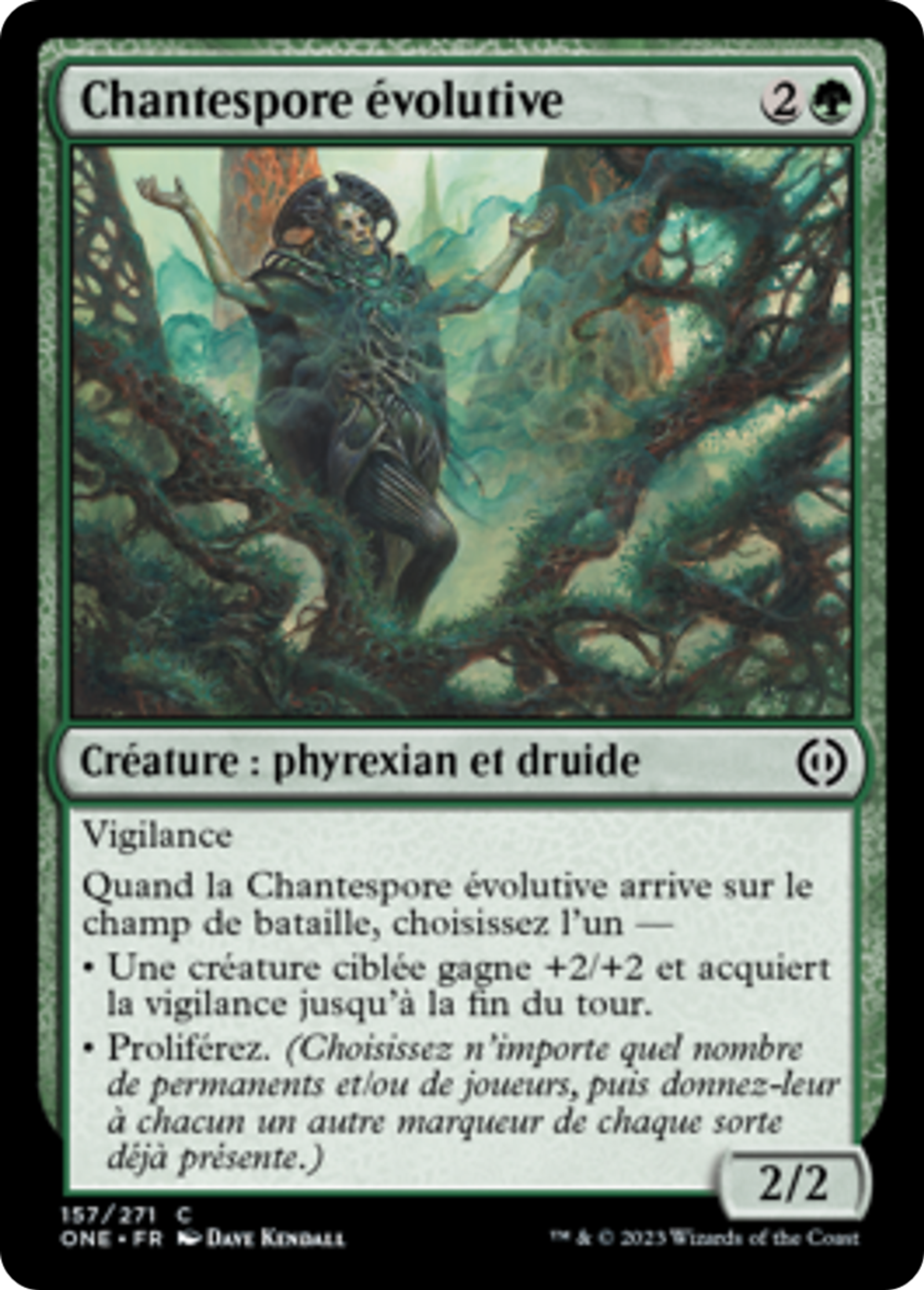 Chantespore évolutive — Phyrexia: All Will Be One — Magic: The Gathering