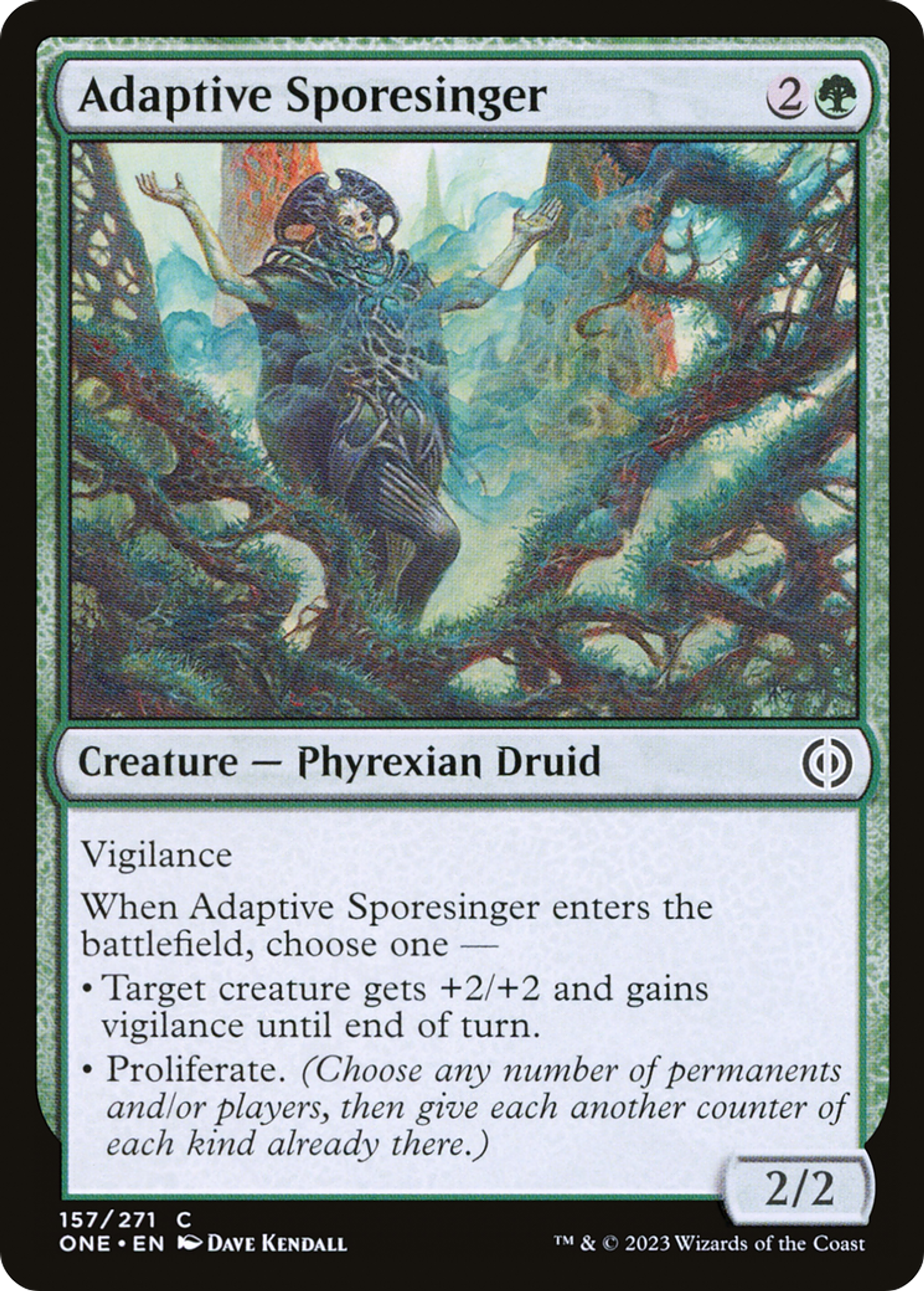 Chantespore évolutive — Phyrexia: All Will Be One — Magic: The Gathering