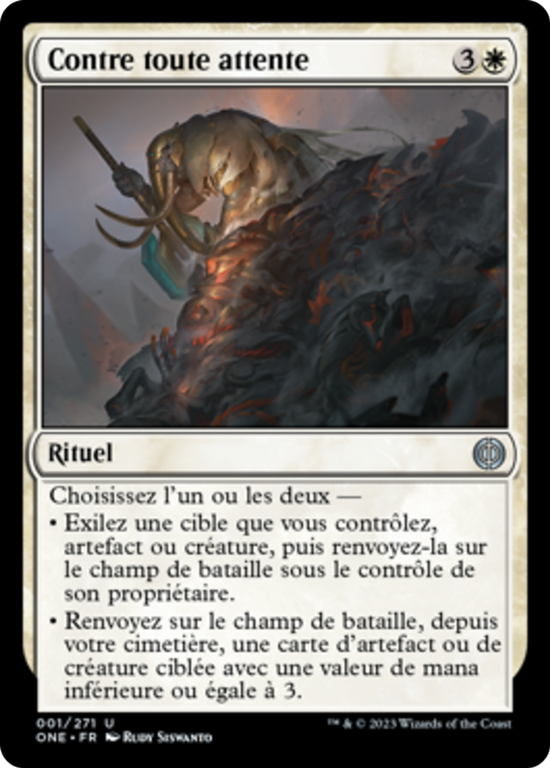 Contre toute attente — Phyrexia: All Will Be One — Magic: The Gathering