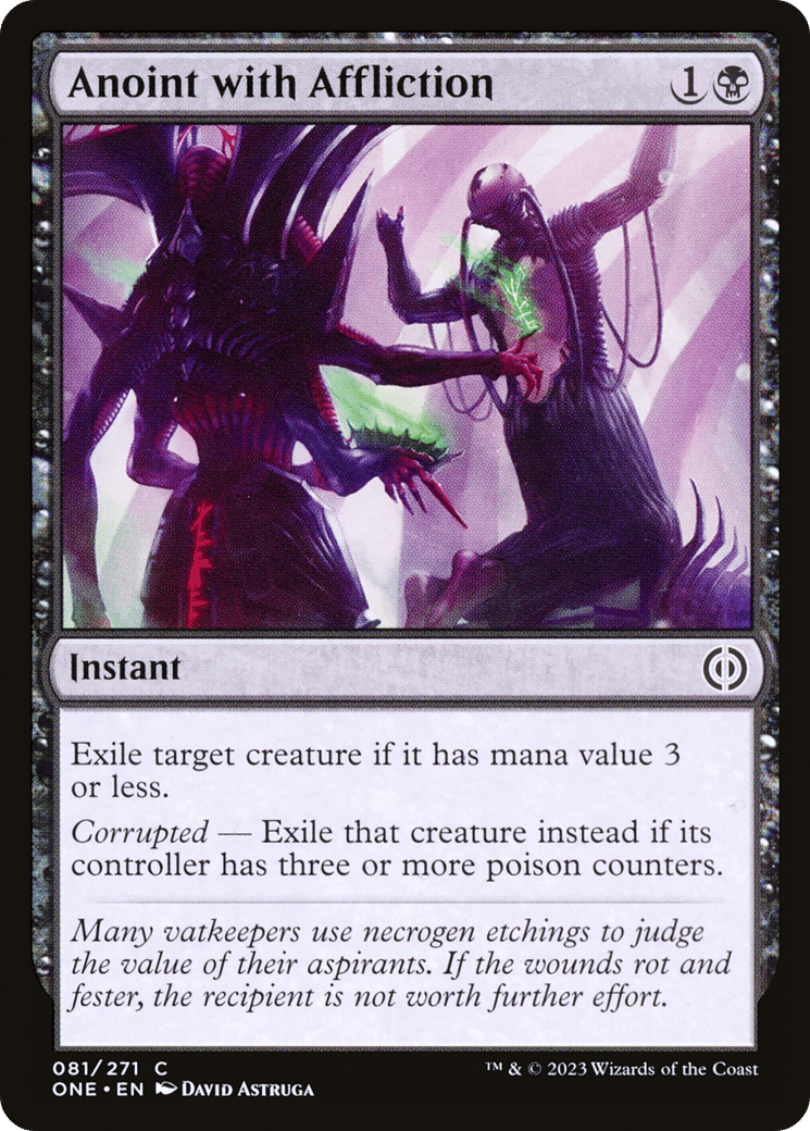 Anoint with Affliction — Phyrexia: All Will Be One — Magic: The Gathering