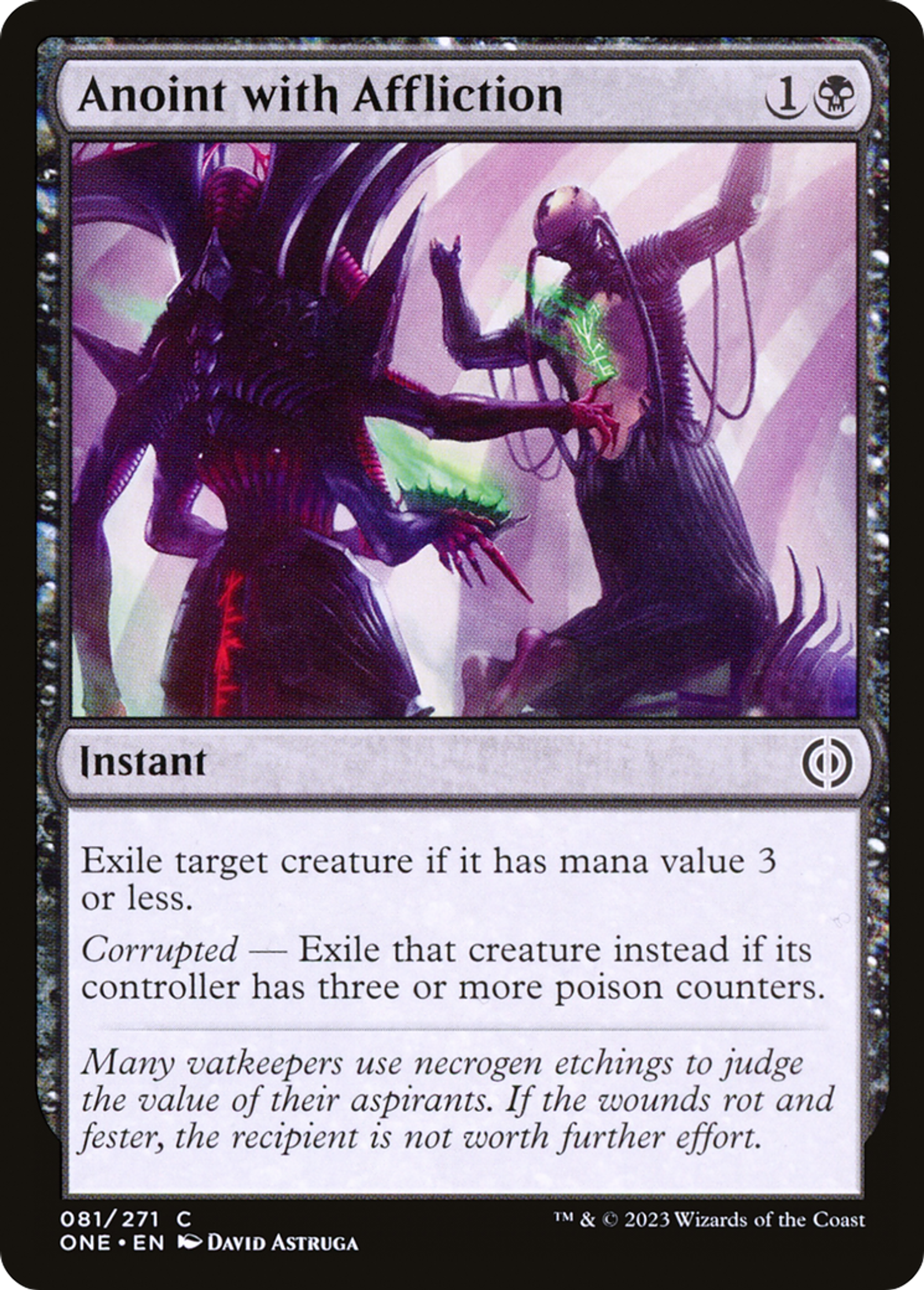 Consécration par l'affliction — Phyrexia: All Will Be One — Magic: The Gathering