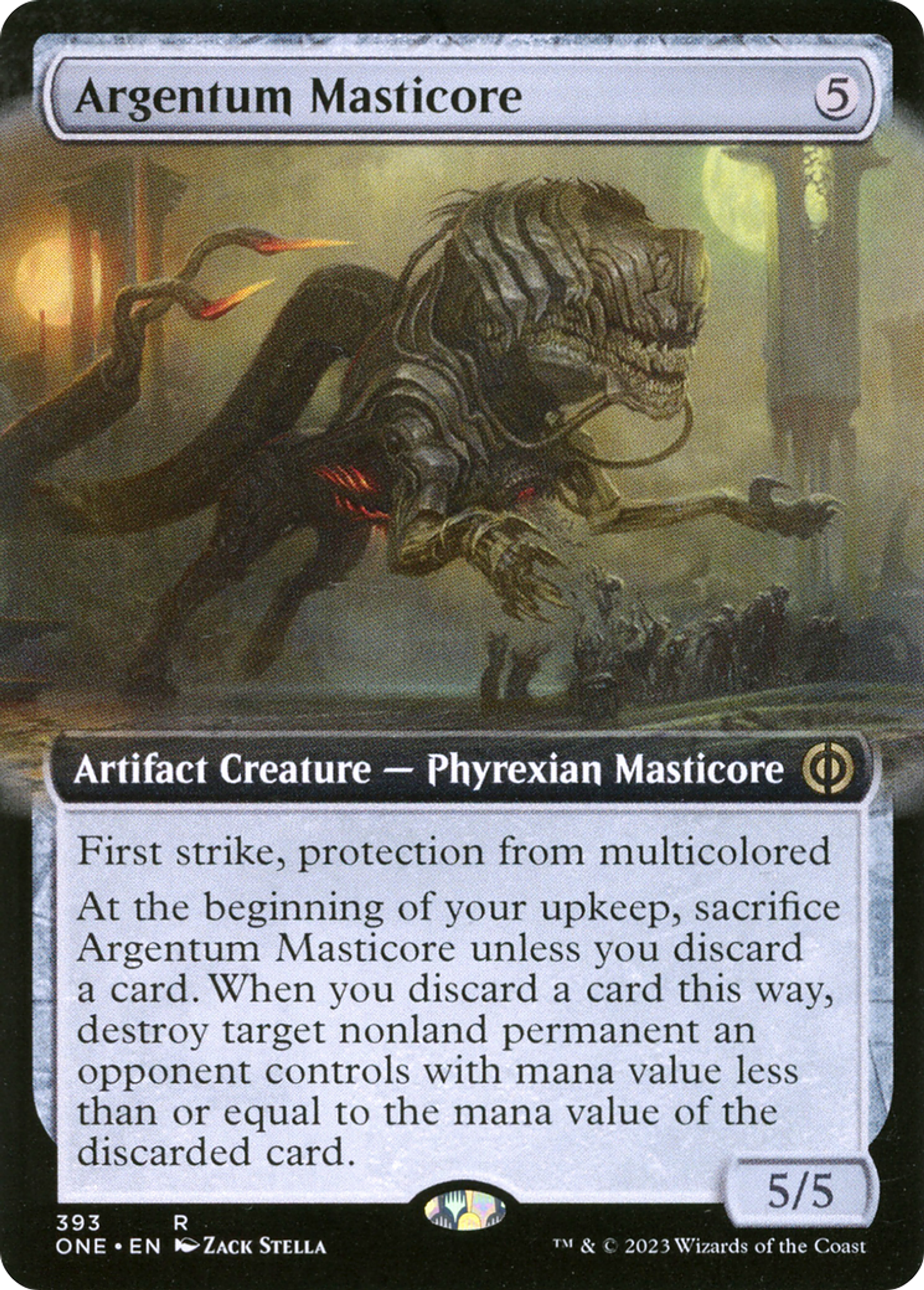 Masticore d'argentum — Phyrexia: All Will Be One — Magic: The Gathering
