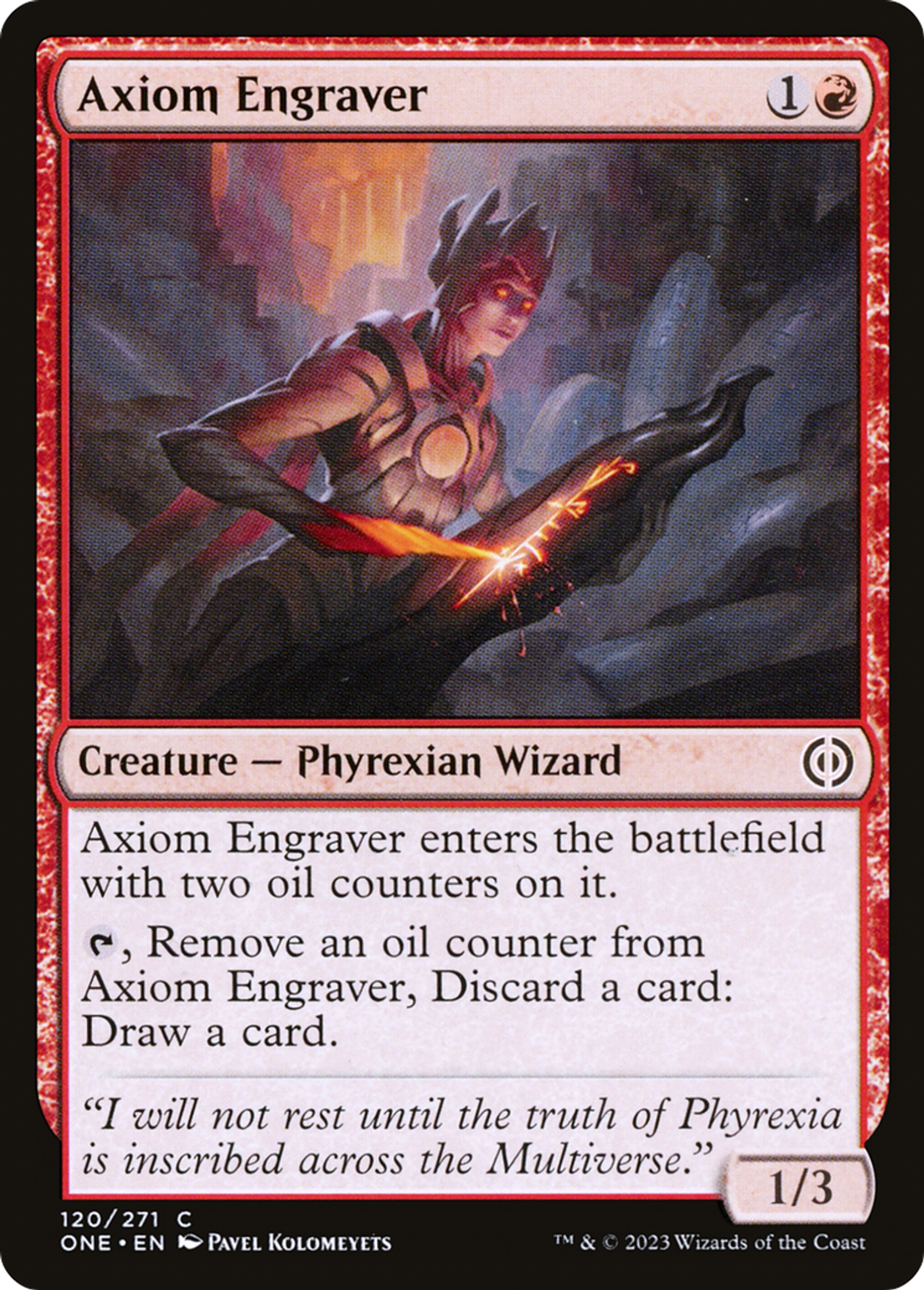 Graveuse d'axiome — Phyrexia: All Will Be One — Magic: The Gathering