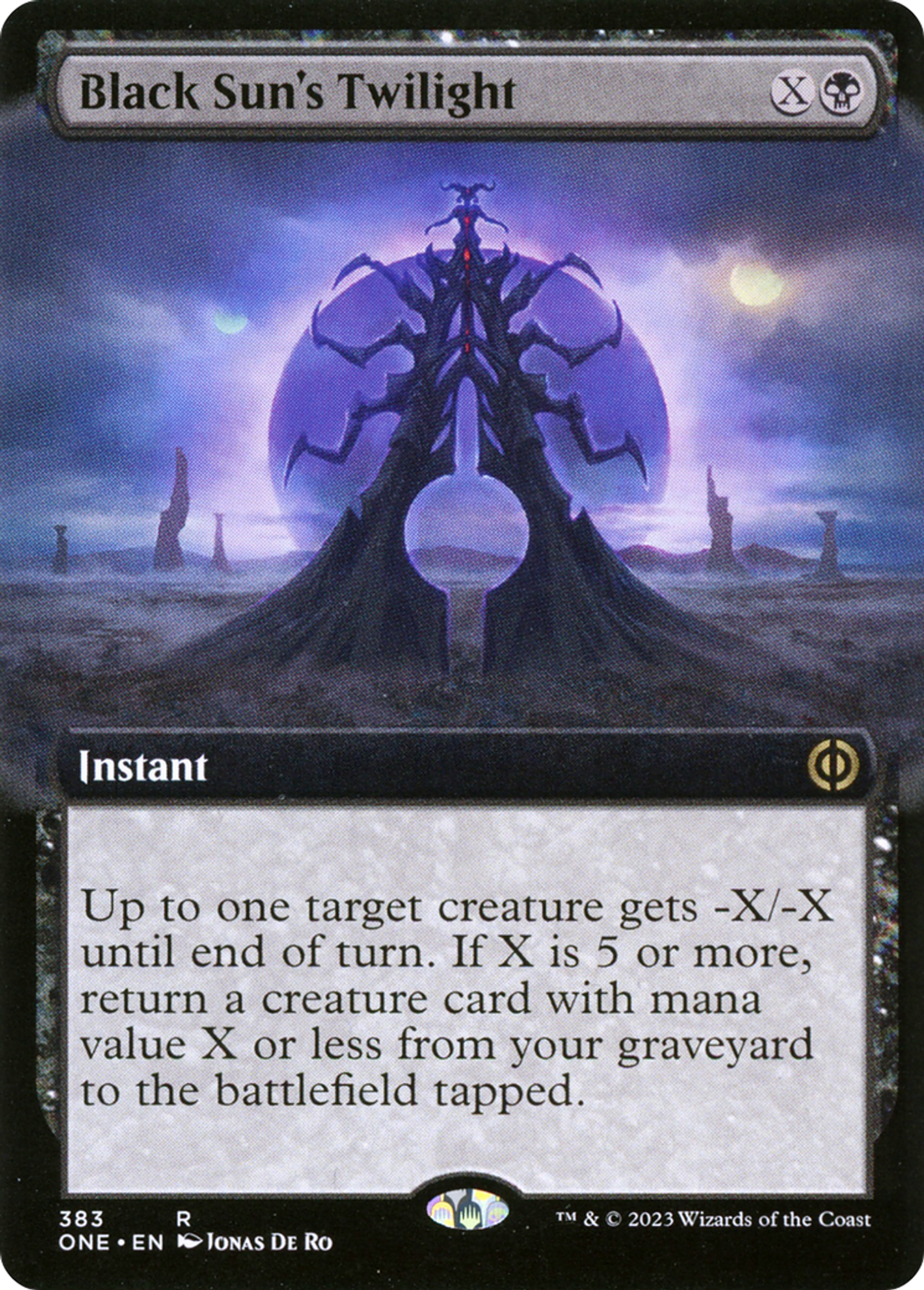 Crépuscule de Noirsoleil — Phyrexia: All Will Be One — Magic: The Gathering