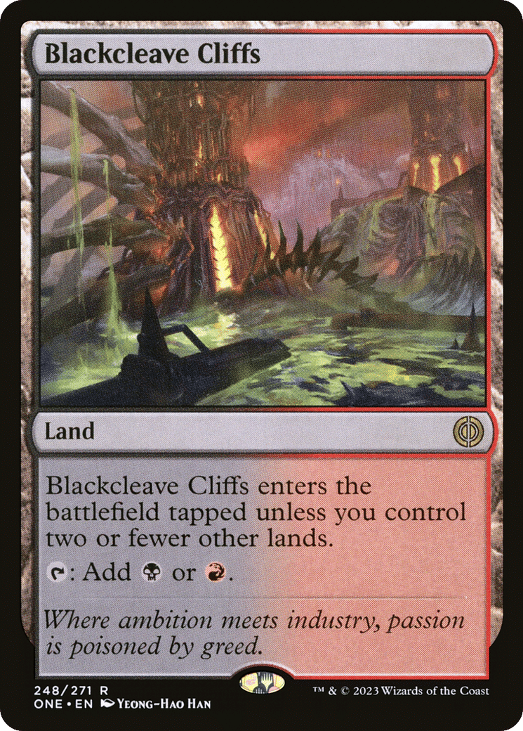 Blackcleave Cliffs — Phyrexia: All Will Be One — Magic: The Gathering