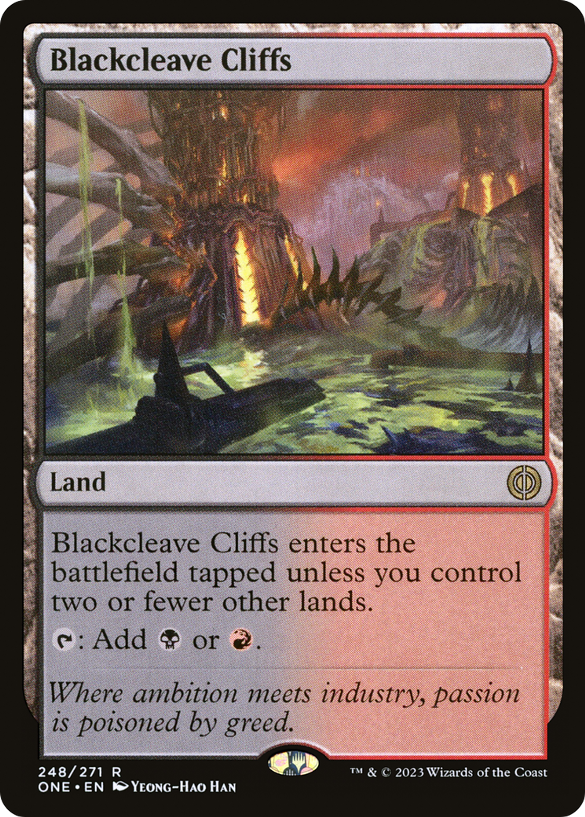 Blackcleave Cliffs — Phyrexia: All Will Be One — Magic: The Gathering
