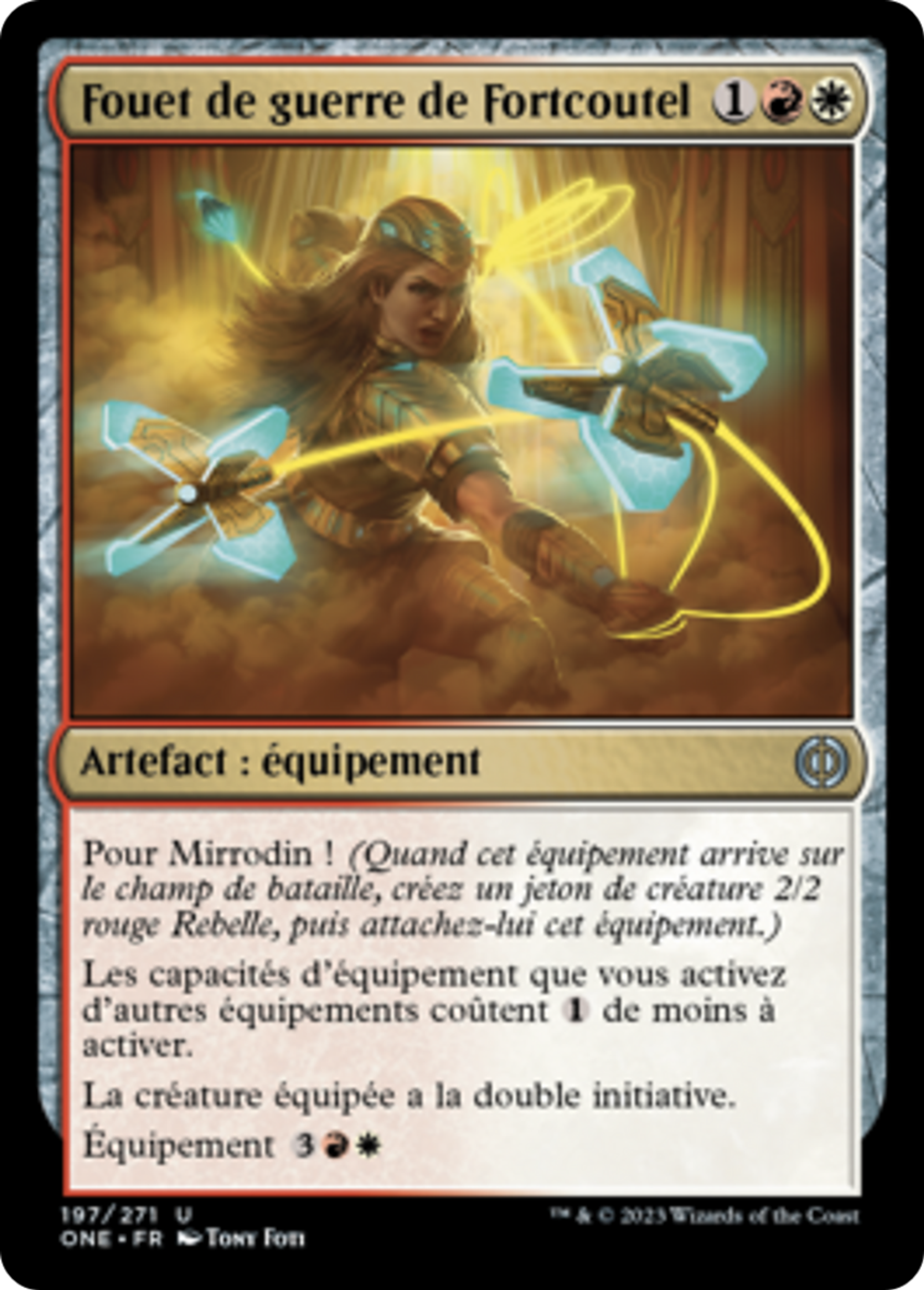 Fouet de guerre de Fortcoutel — Phyrexia: All Will Be One — Magic: The Gathering