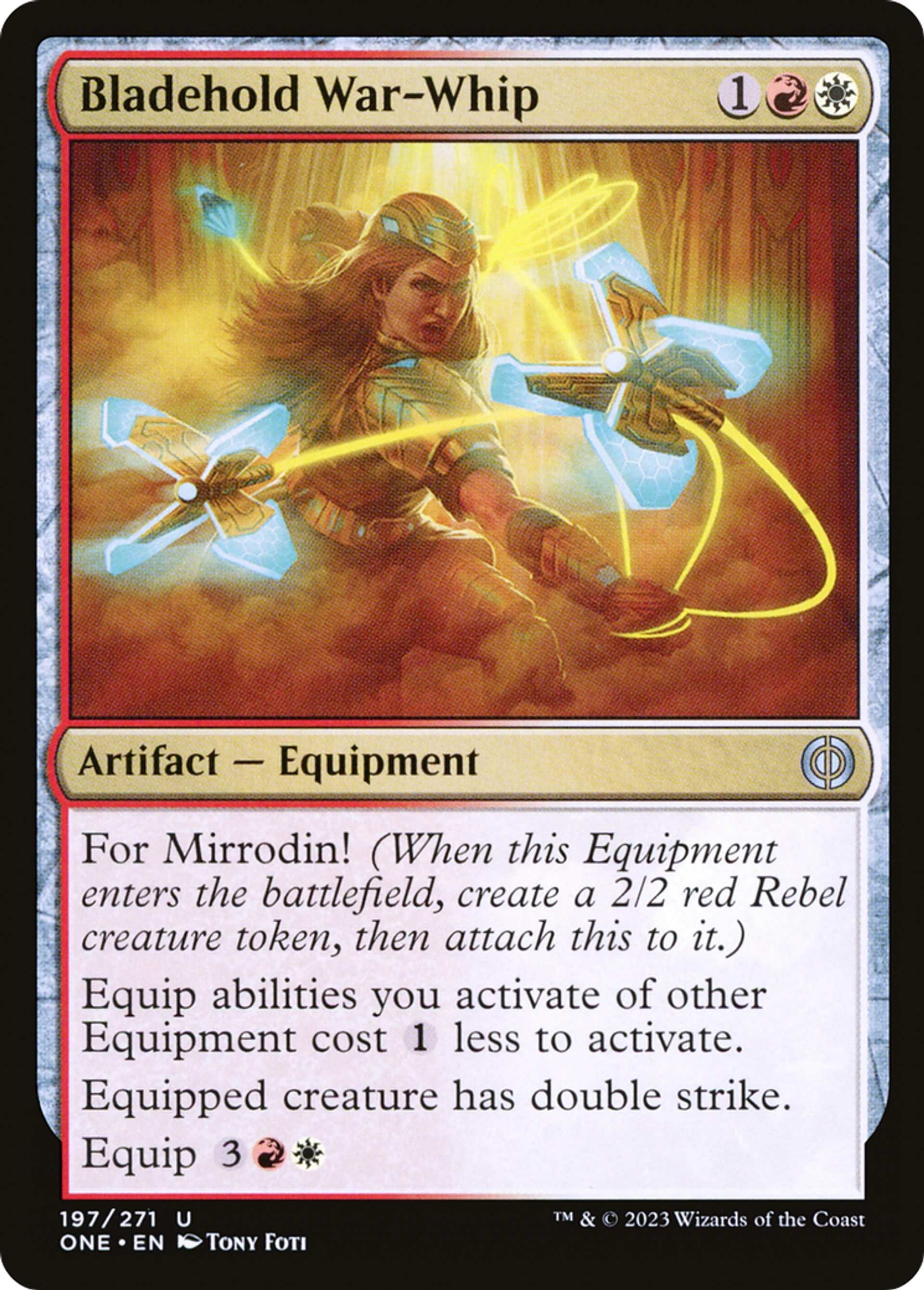 Fouet de guerre de Fortcoutel — Phyrexia: All Will Be One — Magic: The Gathering
