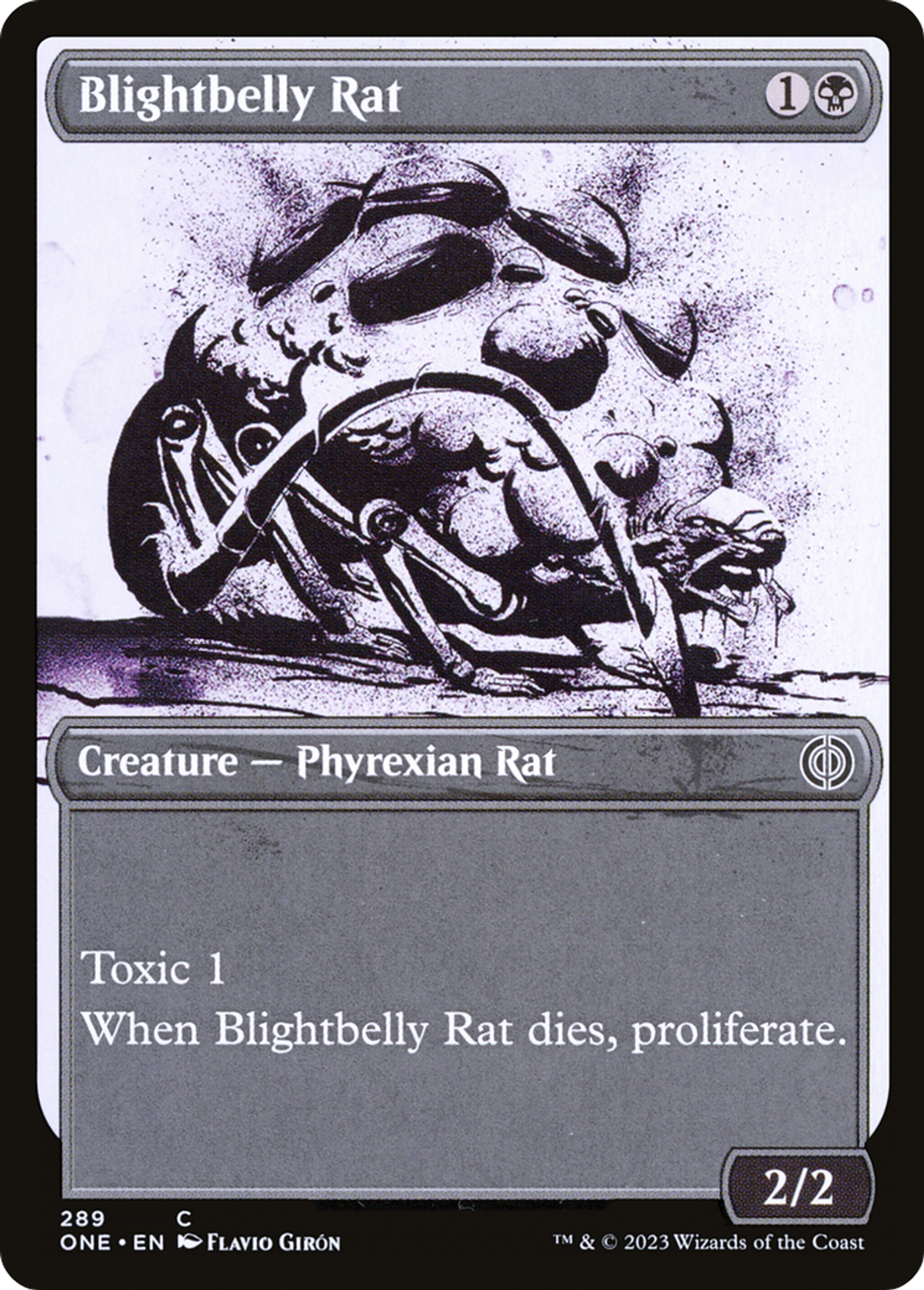 Rat au ventre de peste — Phyrexia: All Will Be One — Magic: The Gathering