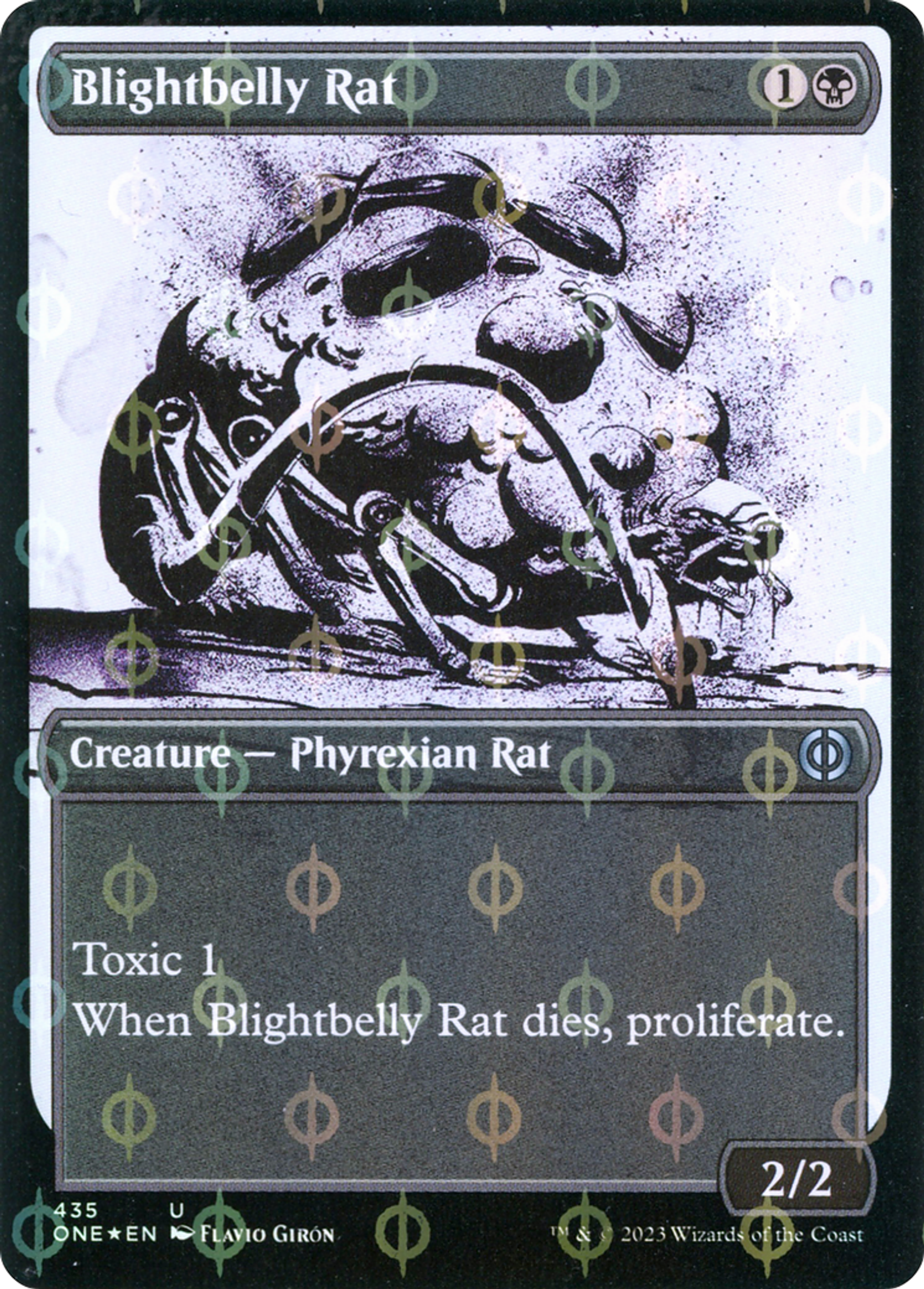 Rat au ventre de peste — Phyrexia: All Will Be One — Magic: The Gathering
