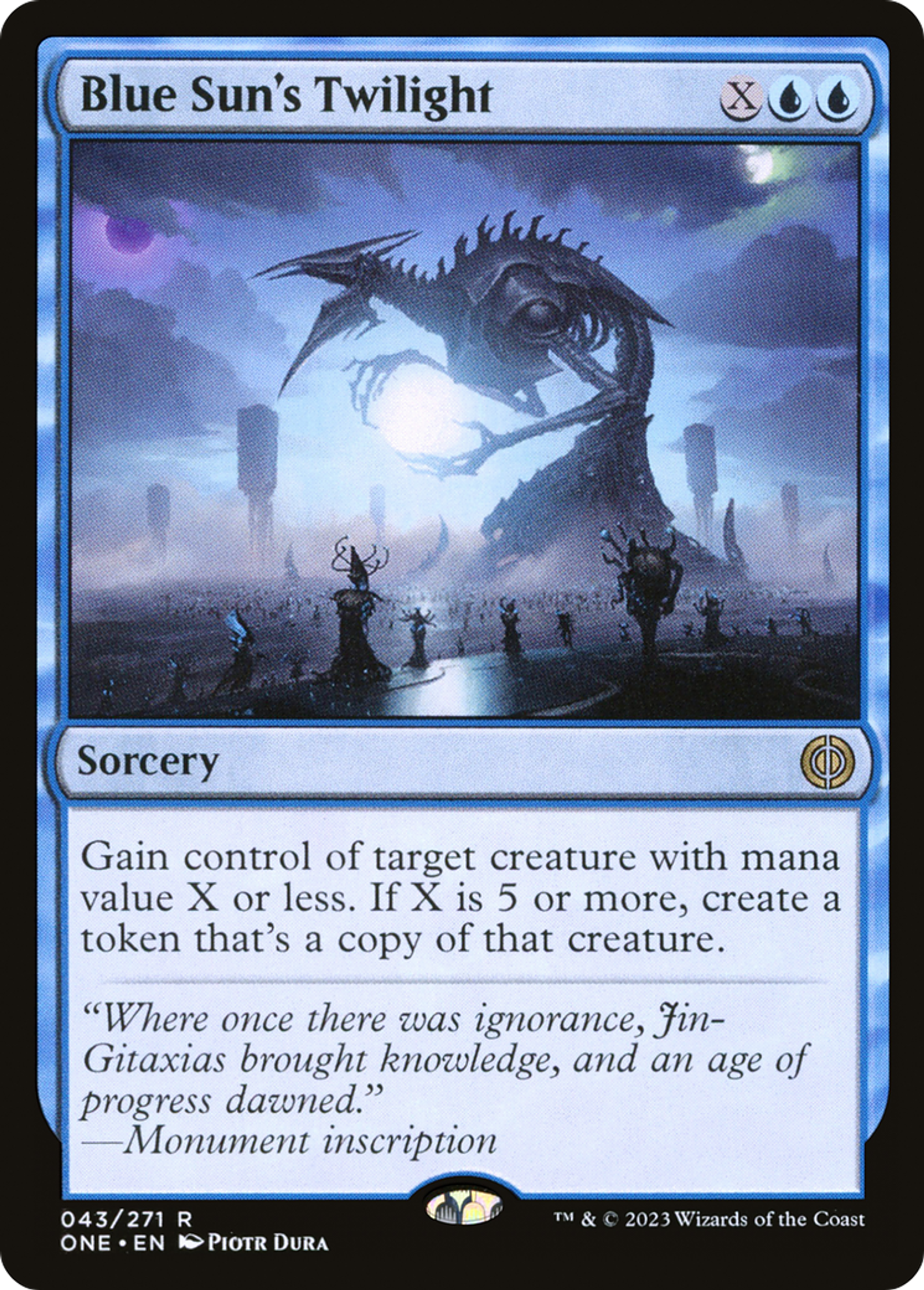 Crépuscule de Bleusoleil — Phyrexia: All Will Be One — Magic: The Gathering