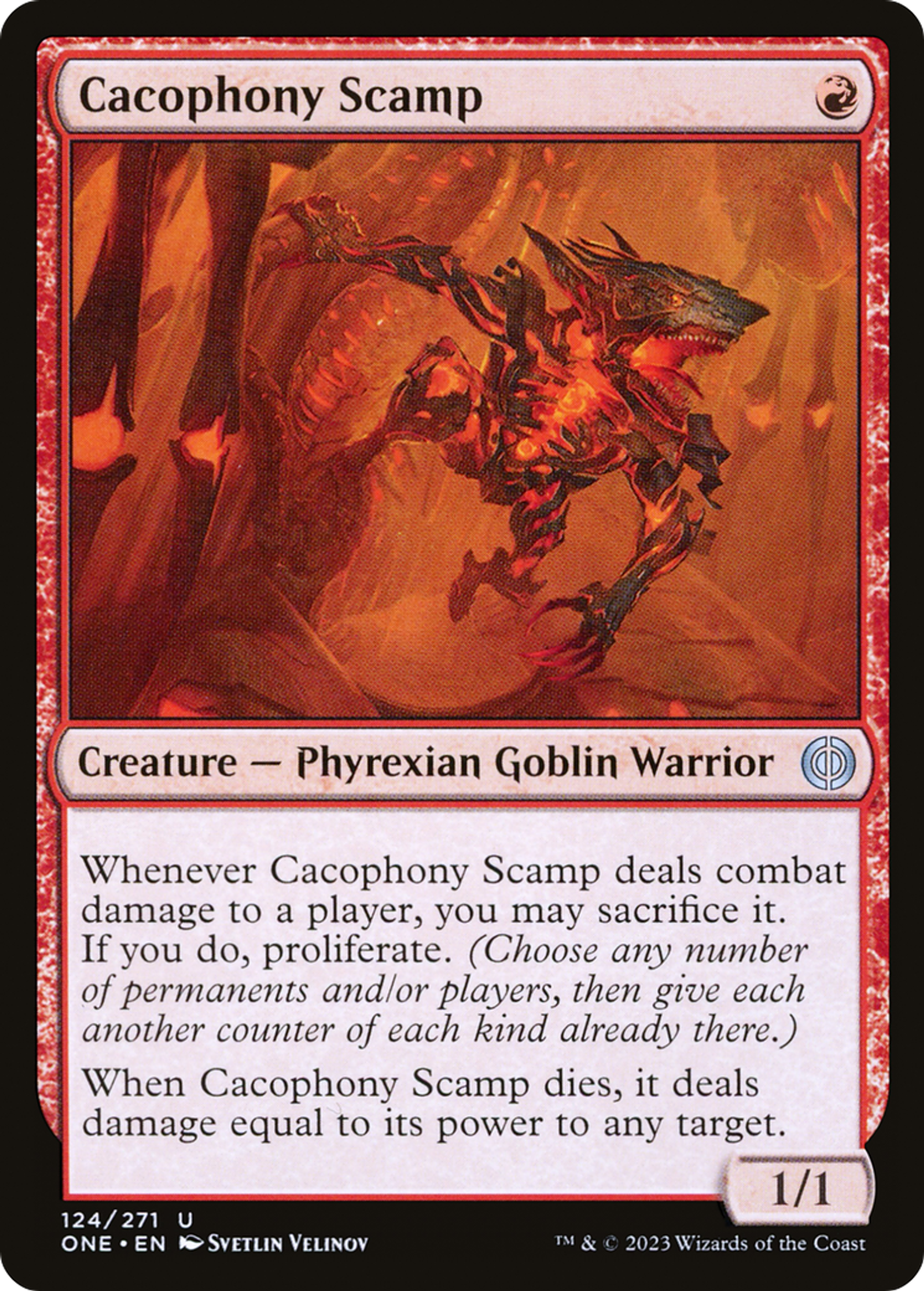 Galopin cacophonique — Phyrexia: All Will Be One — Magic: The Gathering
