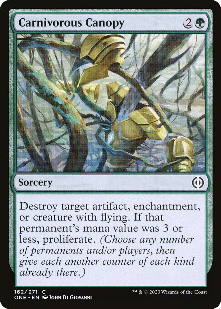 Carnivorous Canopy — Phyrexia: All Will Be One — Magic: The Gathering