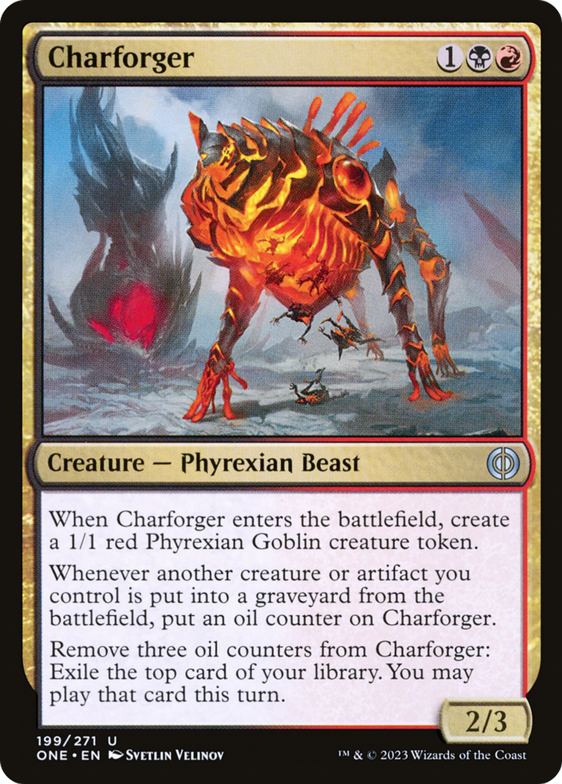 Forgeur de charbon — Phyrexia: All Will Be One — Magic: The Gathering