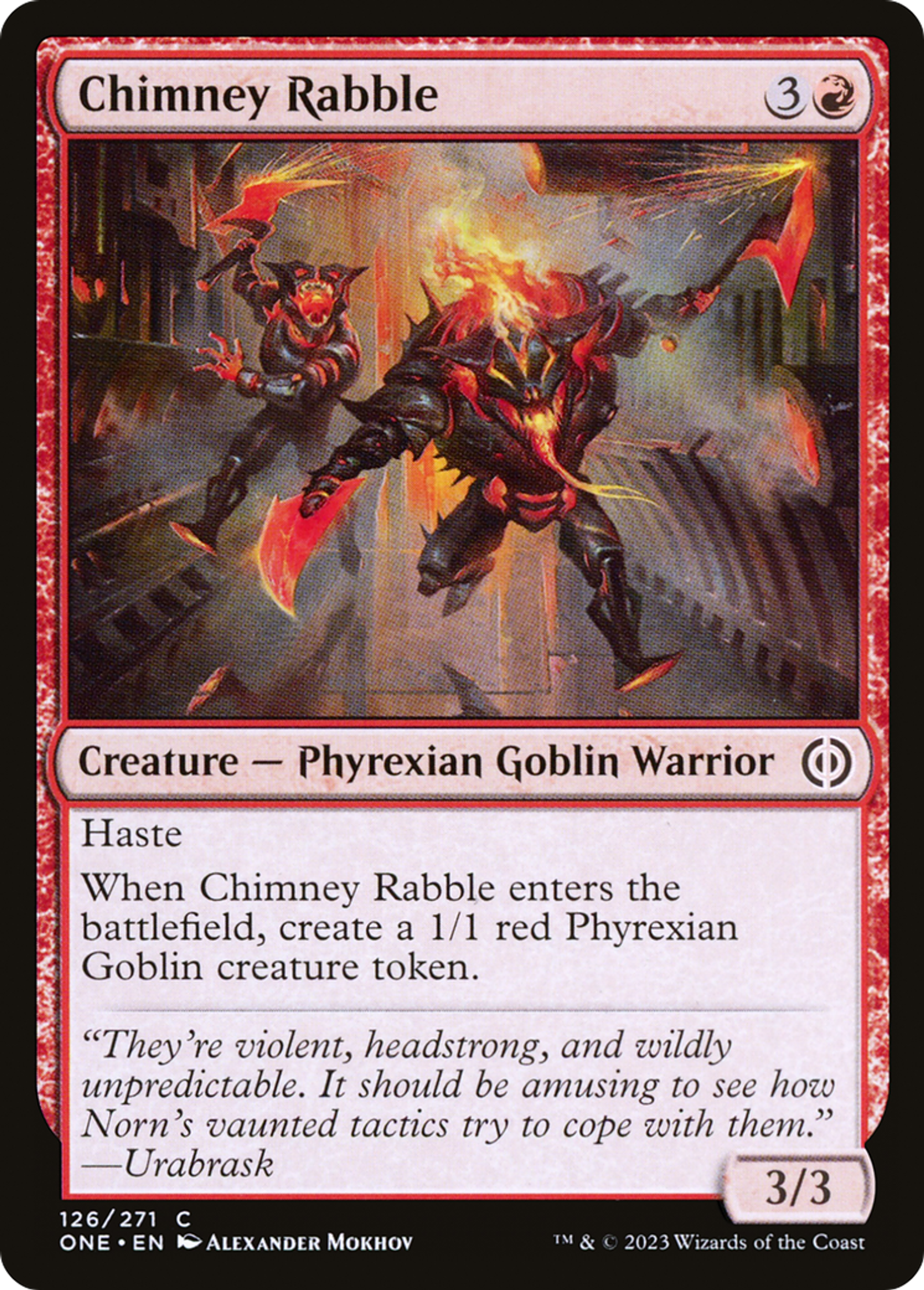Plèbe des cheminées — Phyrexia: All Will Be One — Magic: The Gathering