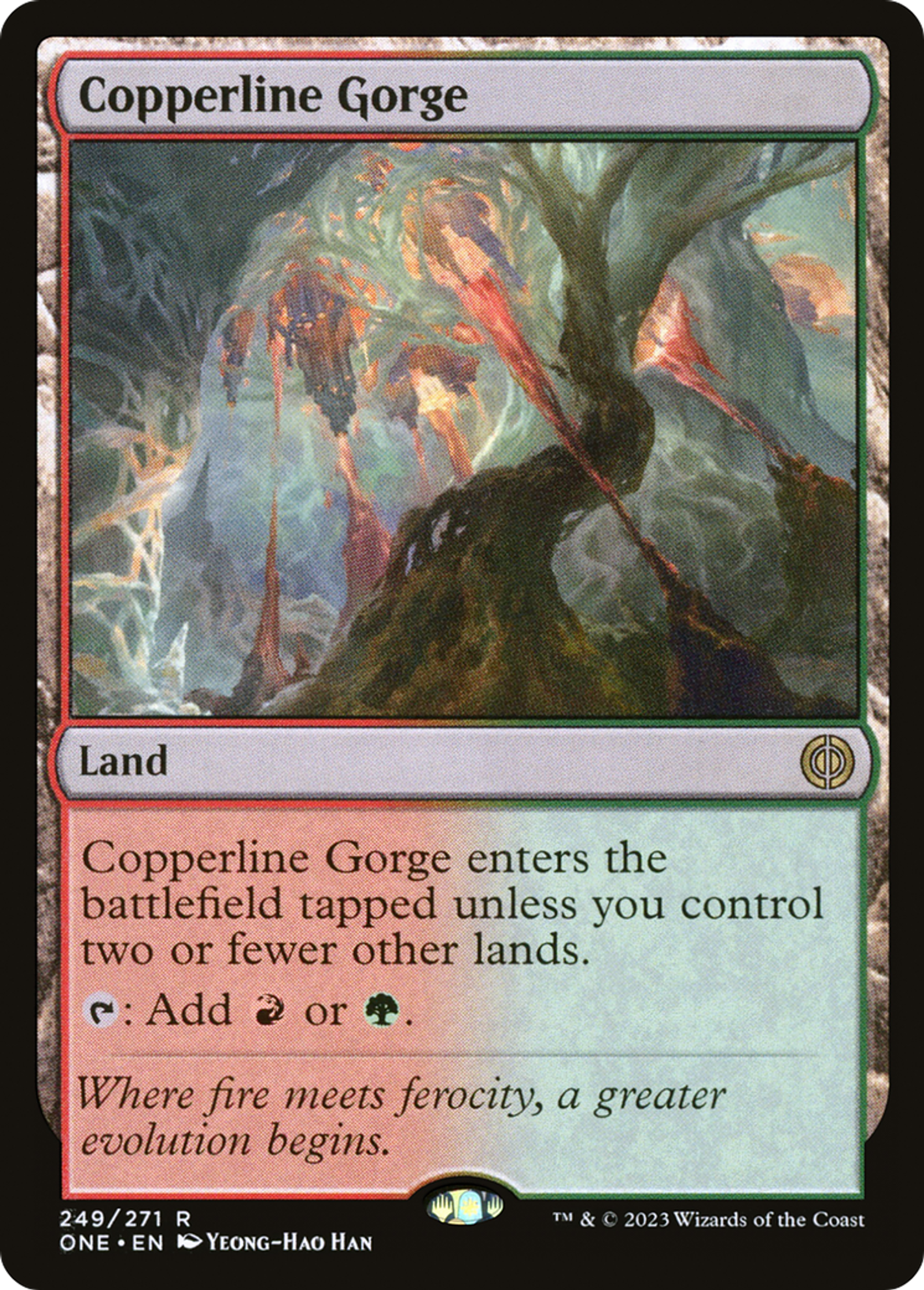 Gorge de Lignecuivre — Phyrexia: All Will Be One — Magic: The Gathering