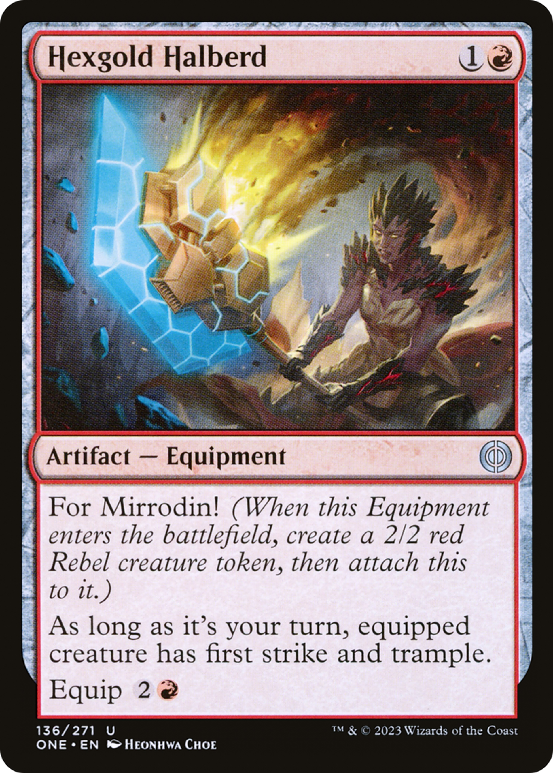Hallebarde d'hexor — Phyrexia: All Will Be One — Magic: The Gathering