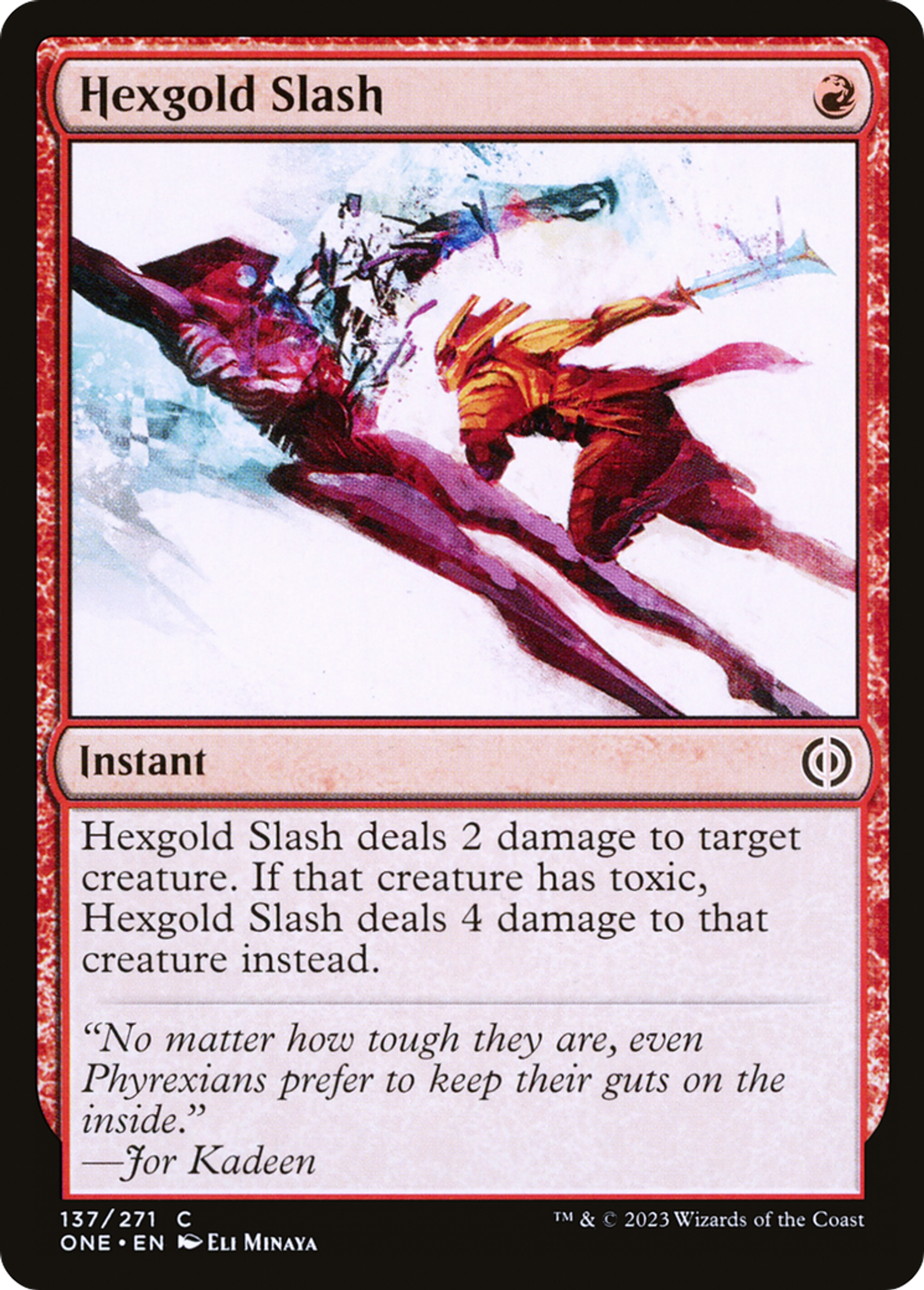 Balafre d'hexor — Phyrexia: All Will Be One — Magic: The Gathering