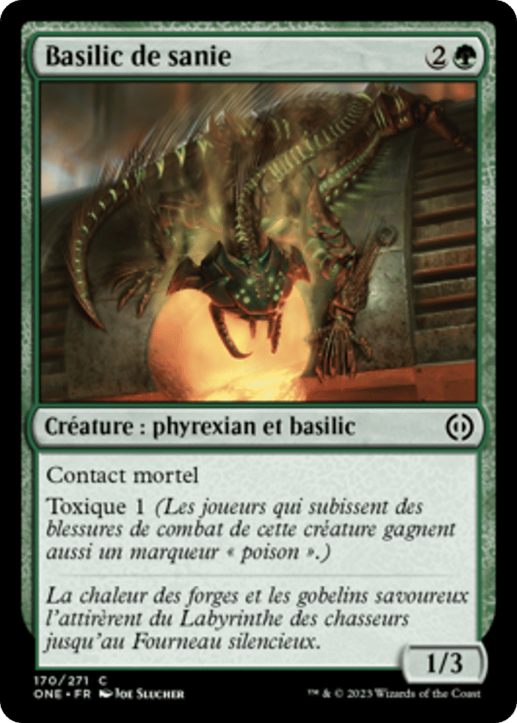 Basilic de sanie — Phyrexia: All Will Be One — Magic: The Gathering