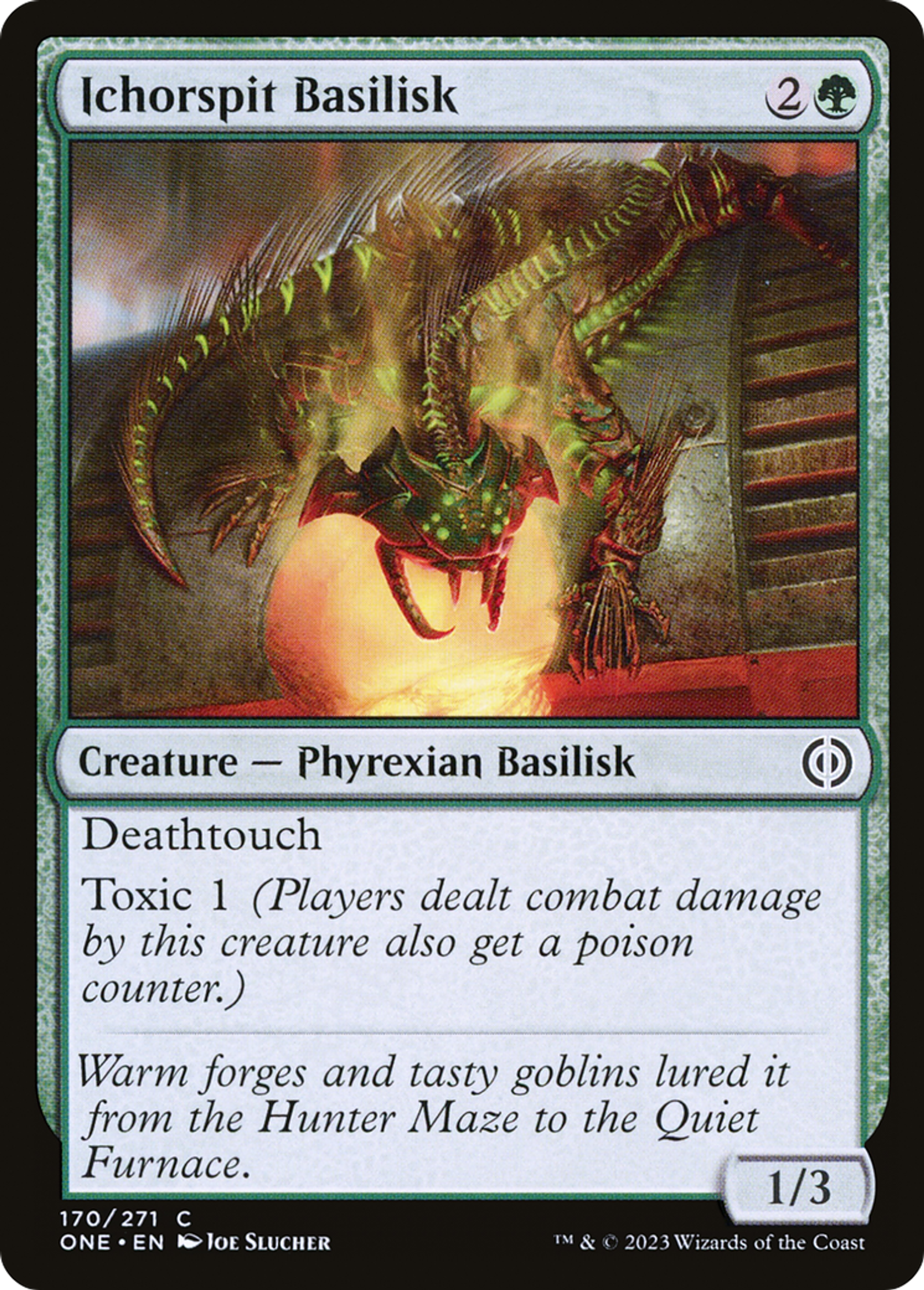 Basilic de sanie — Phyrexia: All Will Be One — Magic: The Gathering