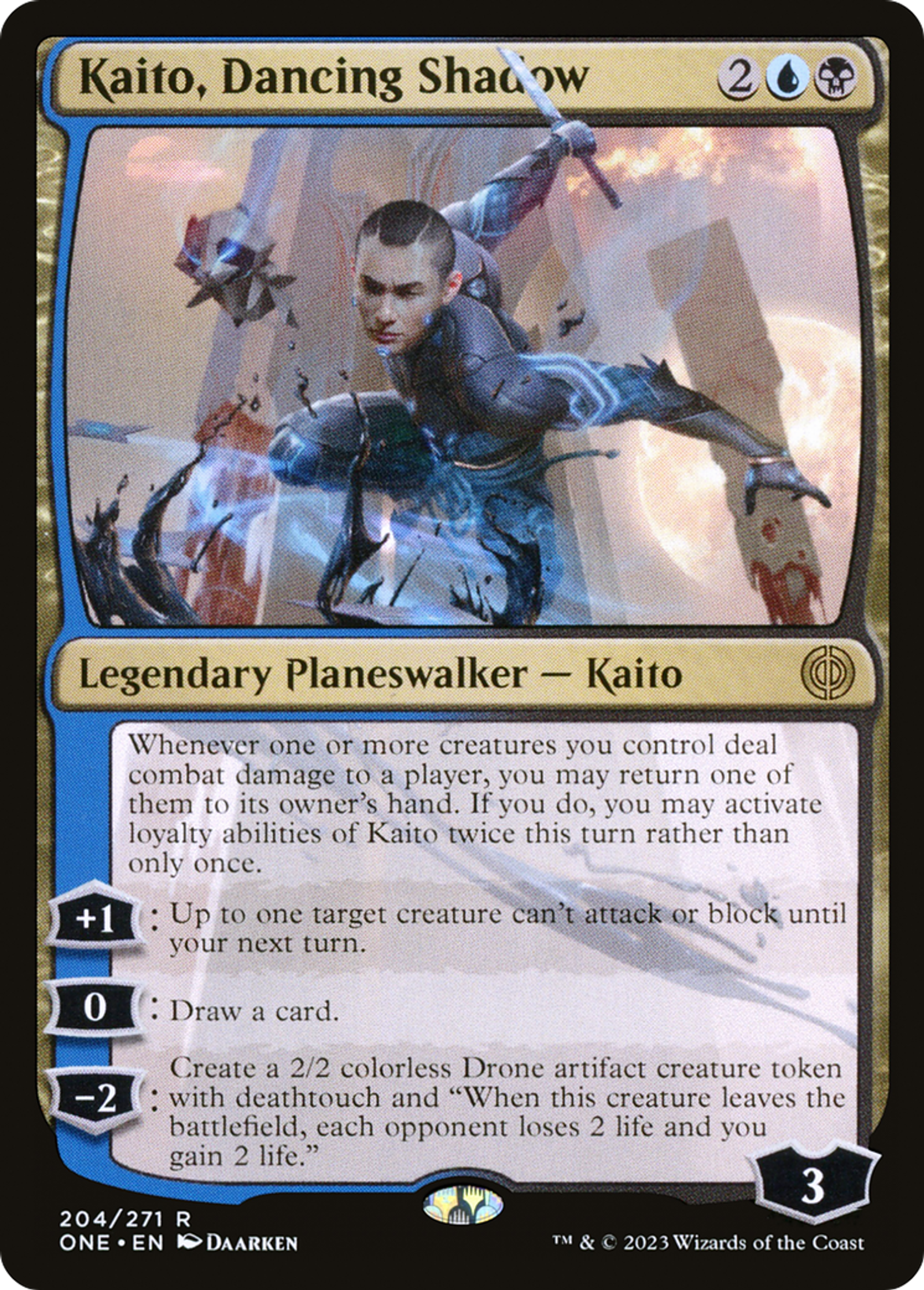 Kaito, Dancing Shadow — Phyrexia: All Will Be One — Magic: The Gathering