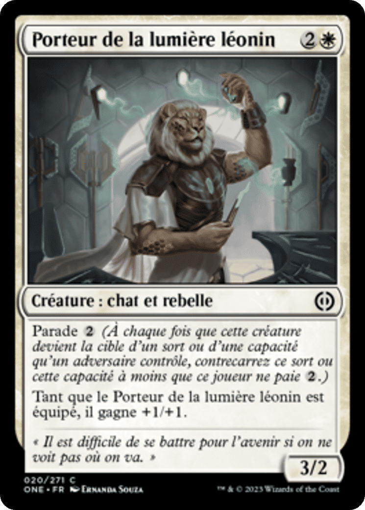 Porteur de la lumière léonin — Phyrexia: All Will Be One — Magic: The Gathering