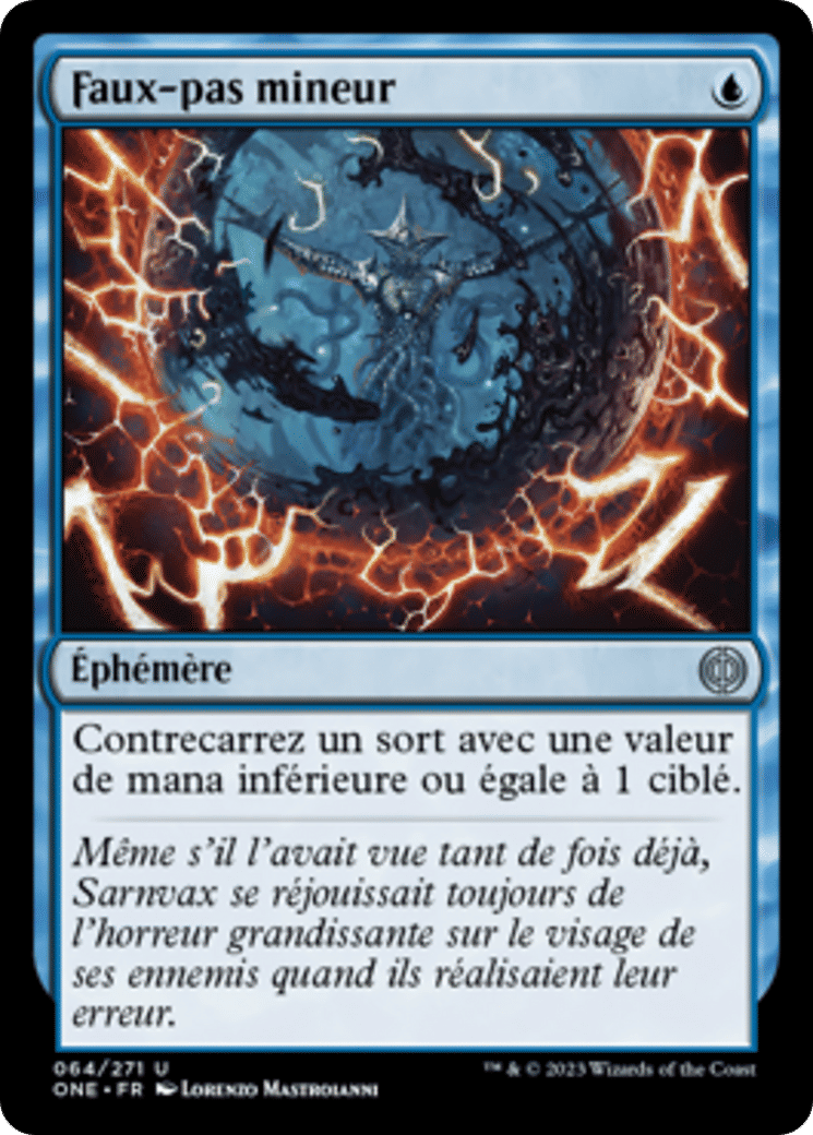 Faux-pas mineur — Phyrexia: All Will Be One — Magic: The Gathering
