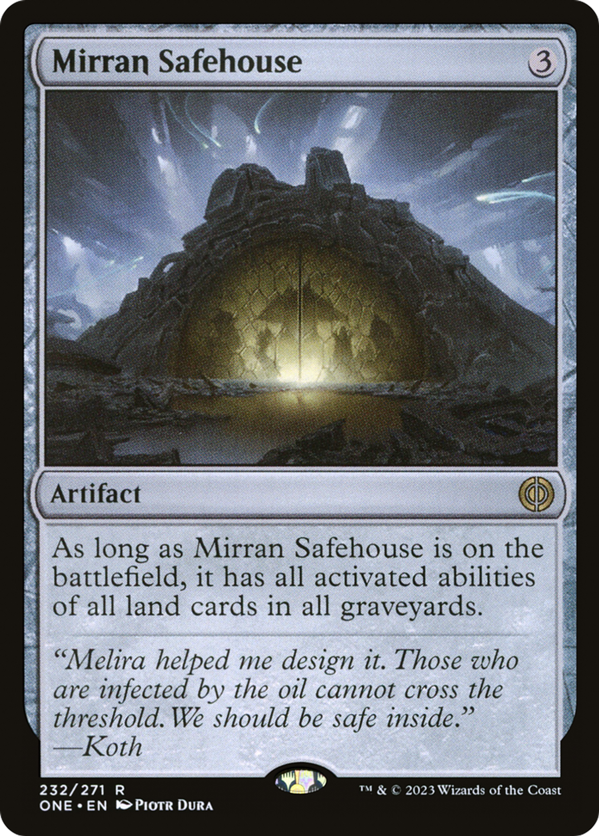 Lieu sûr mirran — Phyrexia: All Will Be One — Magic: The Gathering