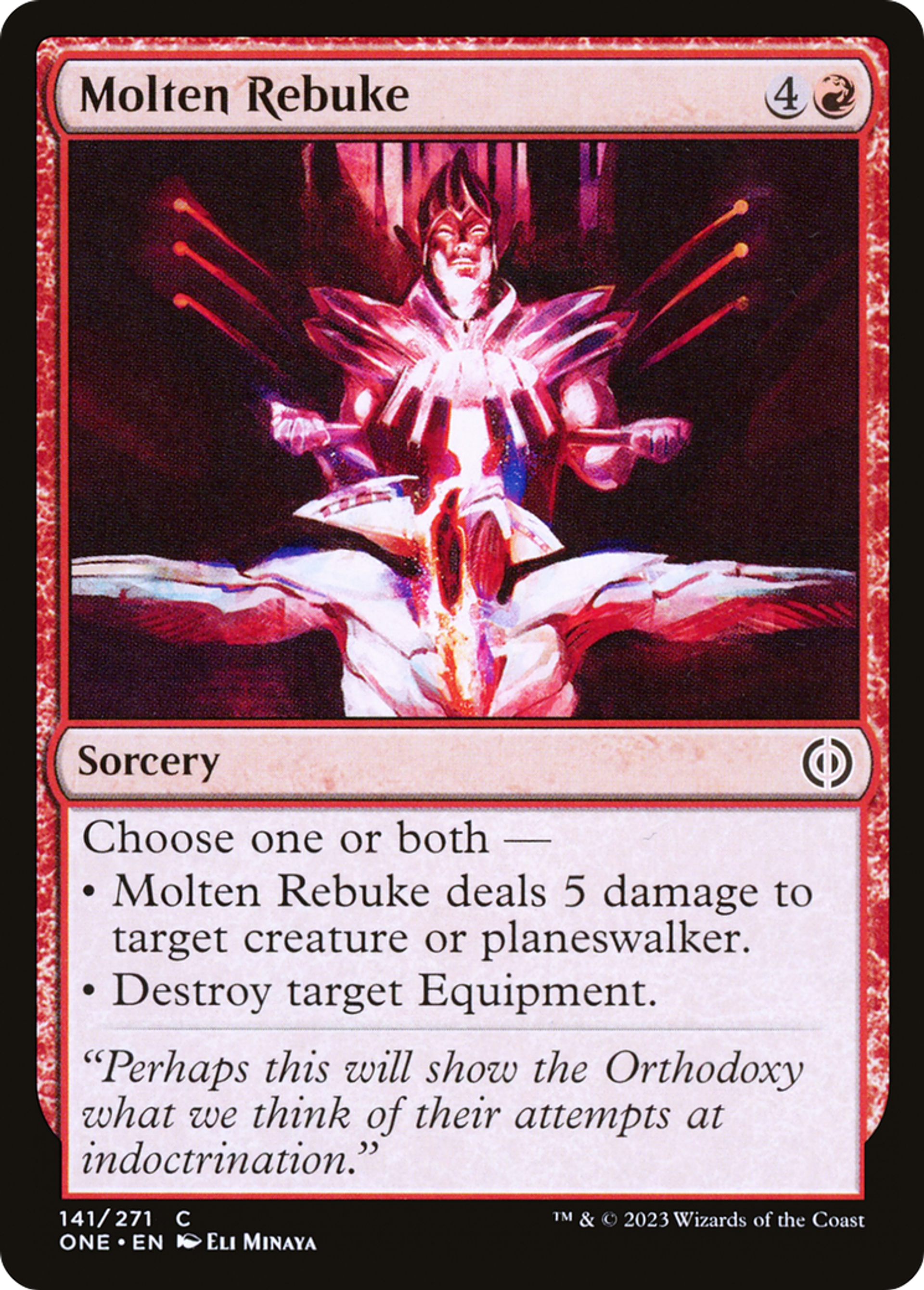 Blâme en fusion — Phyrexia: All Will Be One — Magic: The Gathering