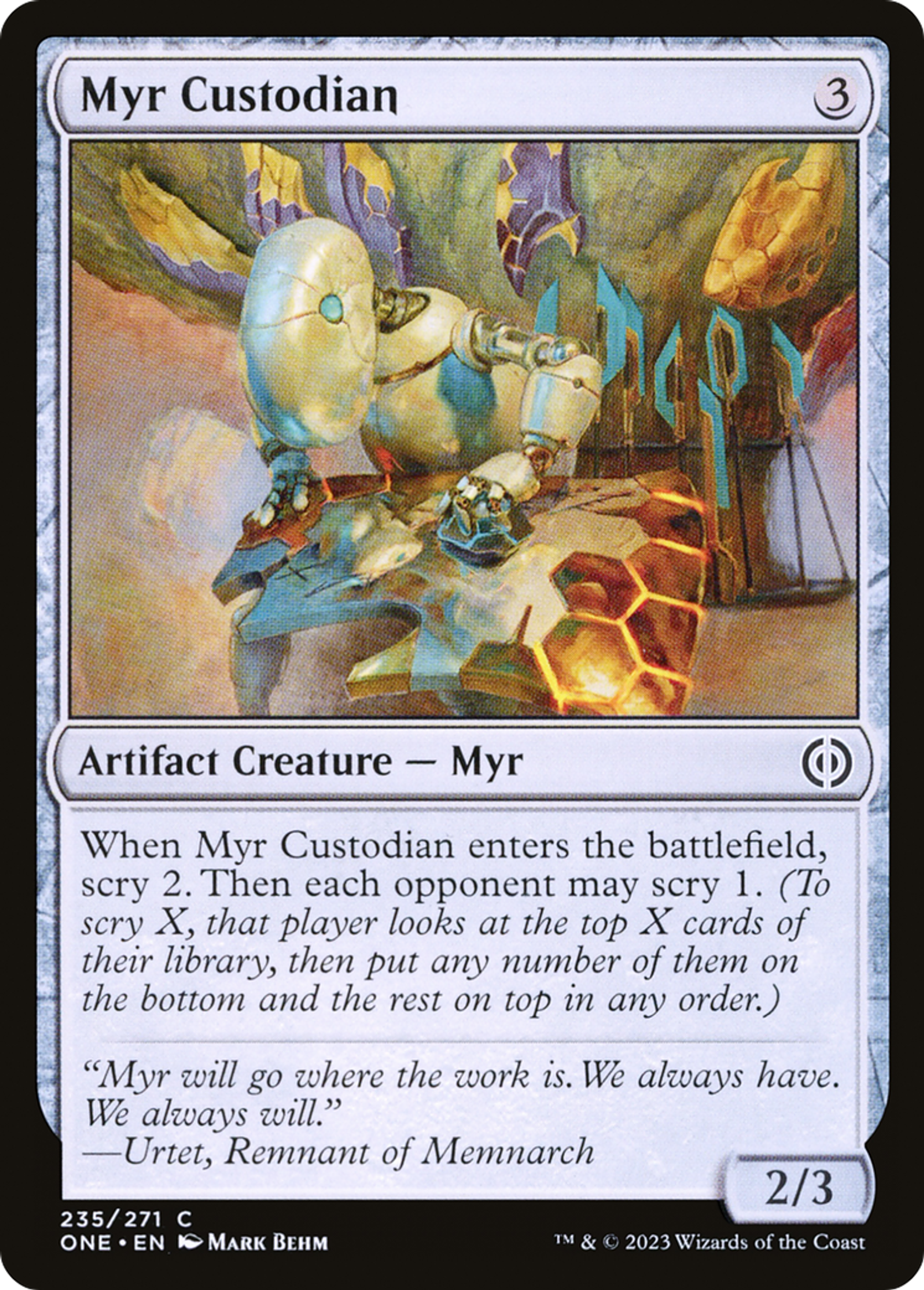 Gardien myr — Phyrexia: All Will Be One — Magic: The Gathering