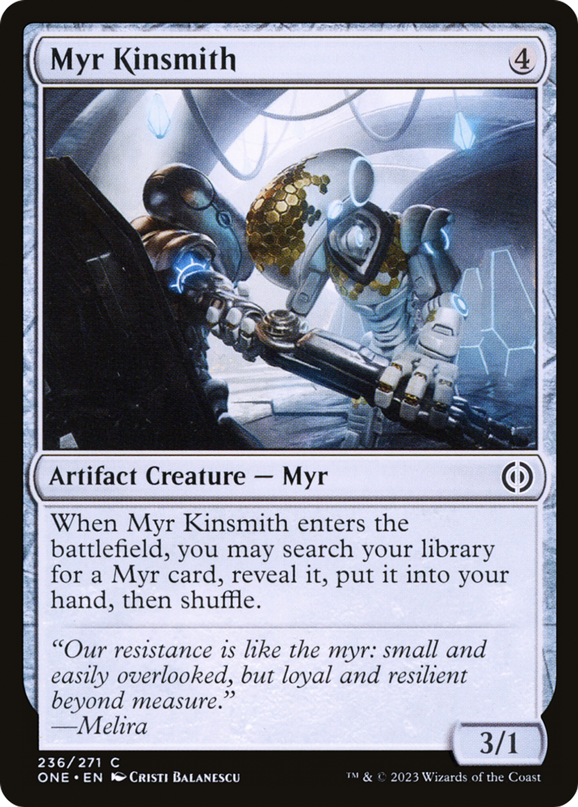 Forgemyr myr — Phyrexia: All Will Be One — Magic: The Gathering