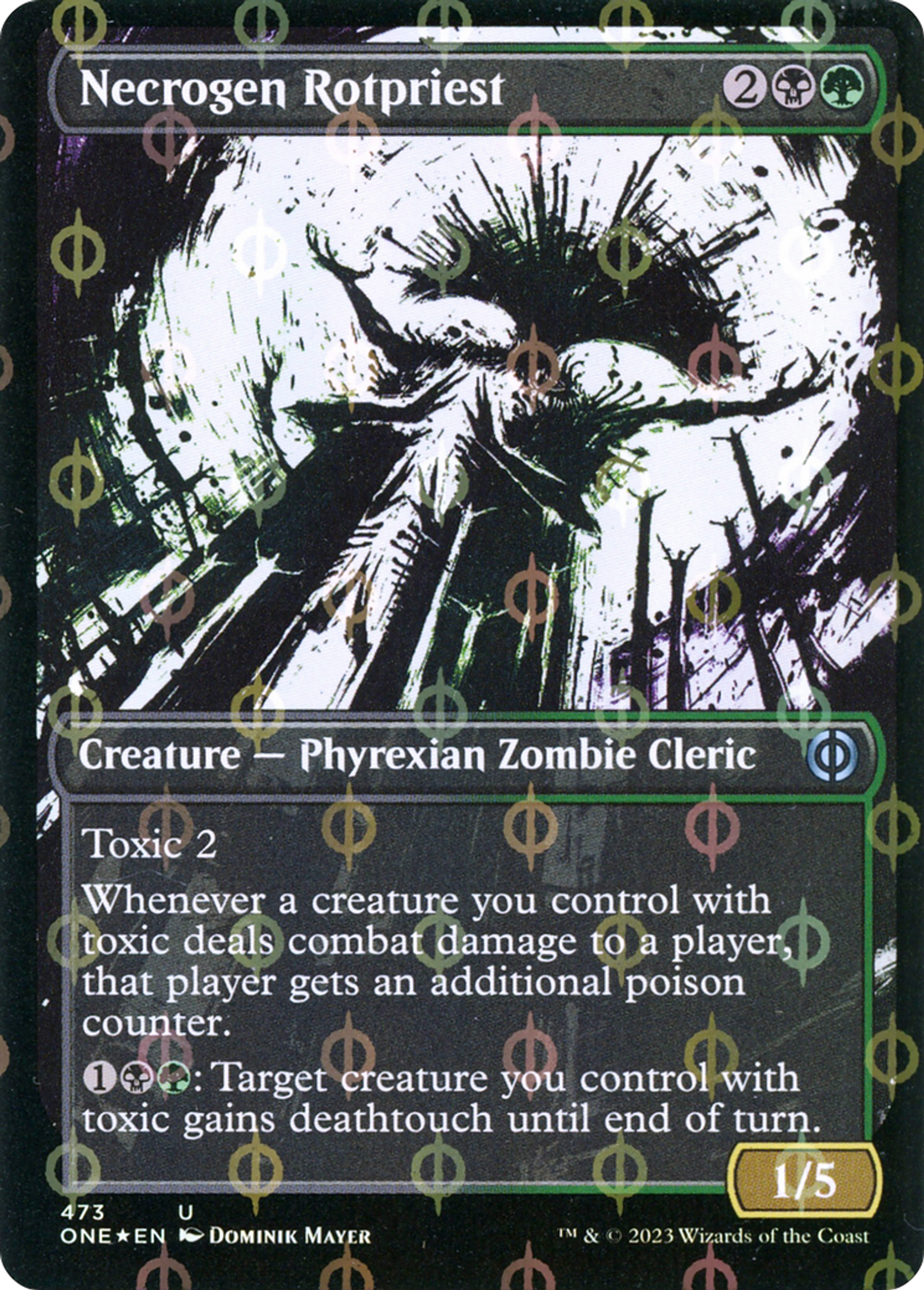 Prêtresse de putréfaction nécrogène — Phyrexia: All Will Be One — Magic: The Gathering