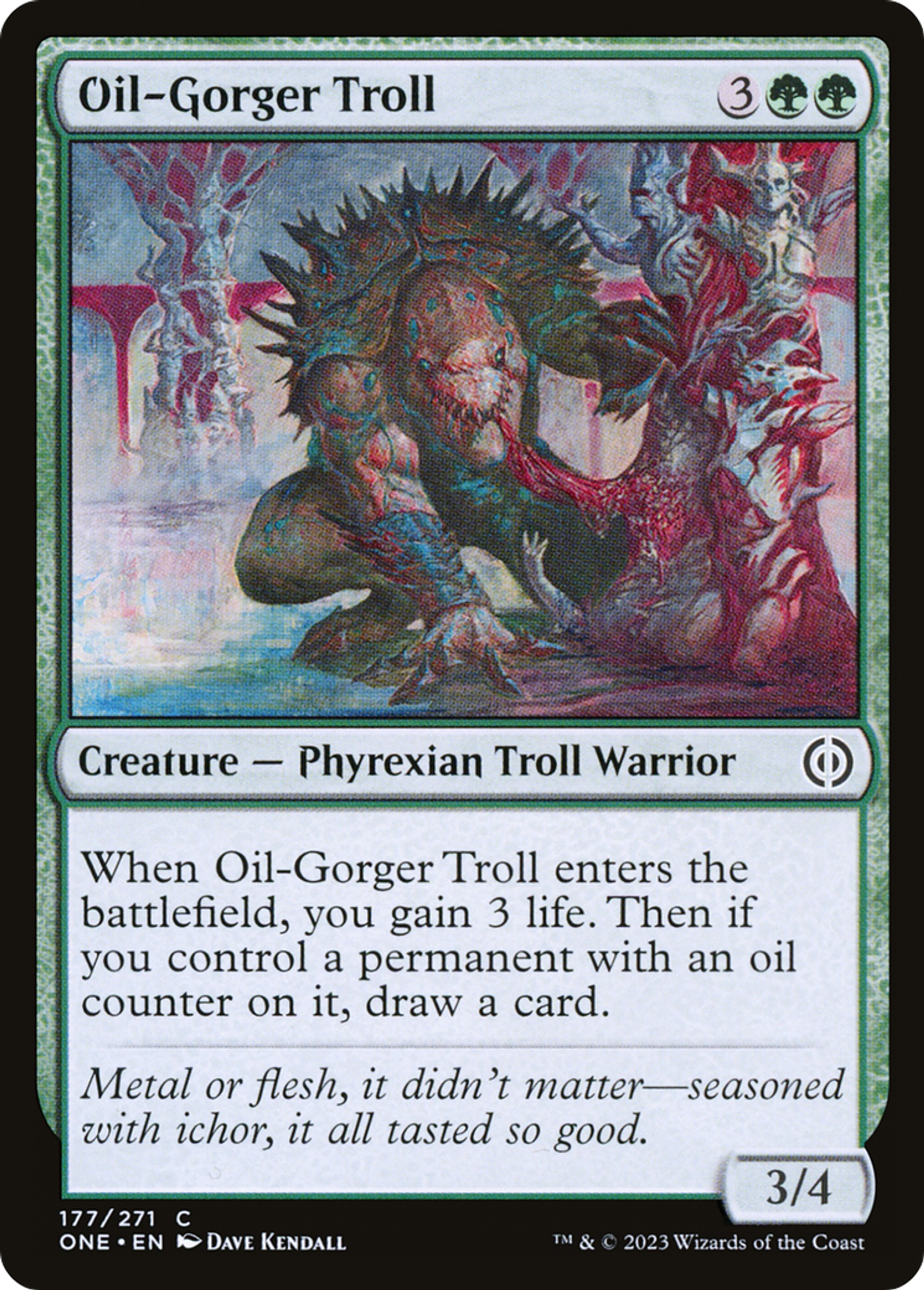 Troll avaleur de pétrole — Phyrexia: All Will Be One — Magic: The Gathering