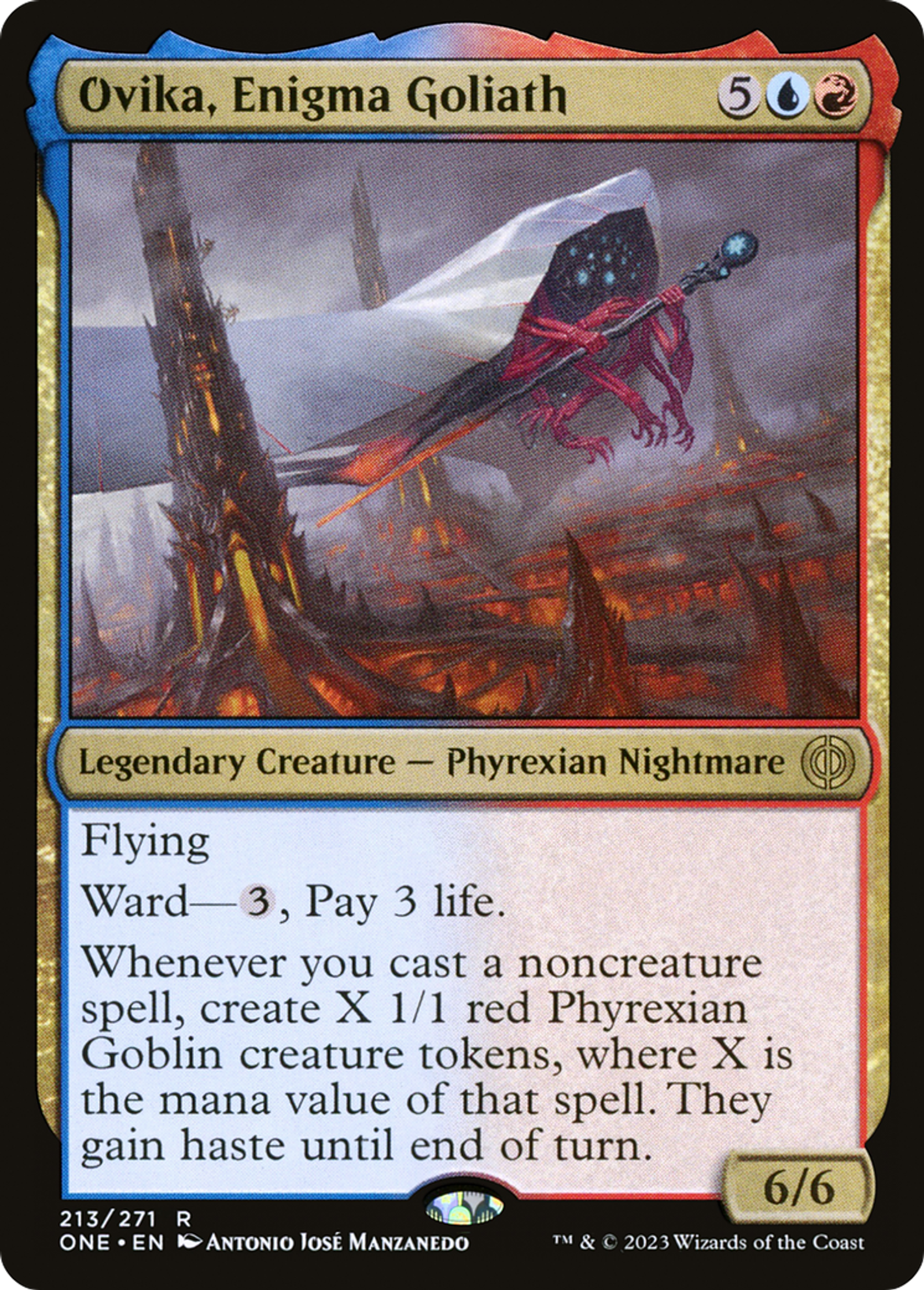 Ovika, goliath énigmatique — Phyrexia: All Will Be One — Magic: The Gathering