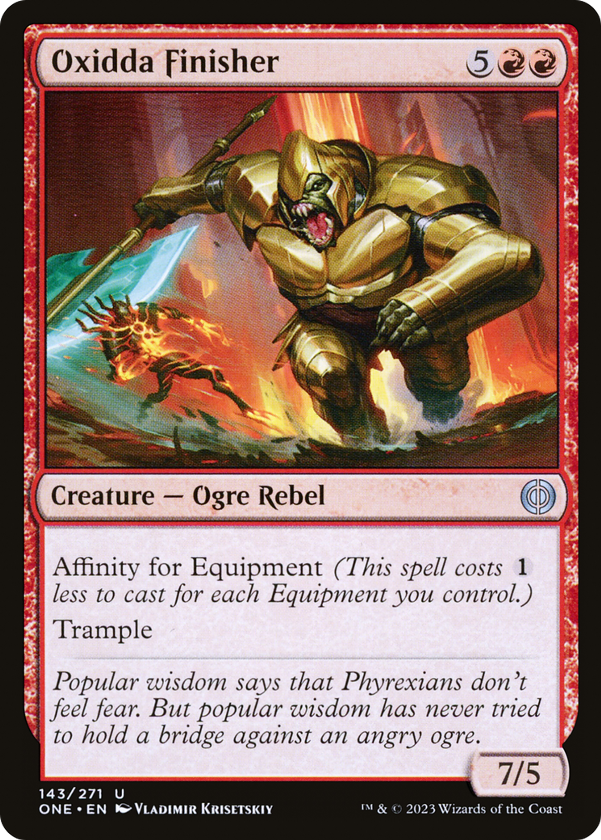 Finisseur d'Oxidda — Phyrexia: All Will Be One — Magic: The Gathering