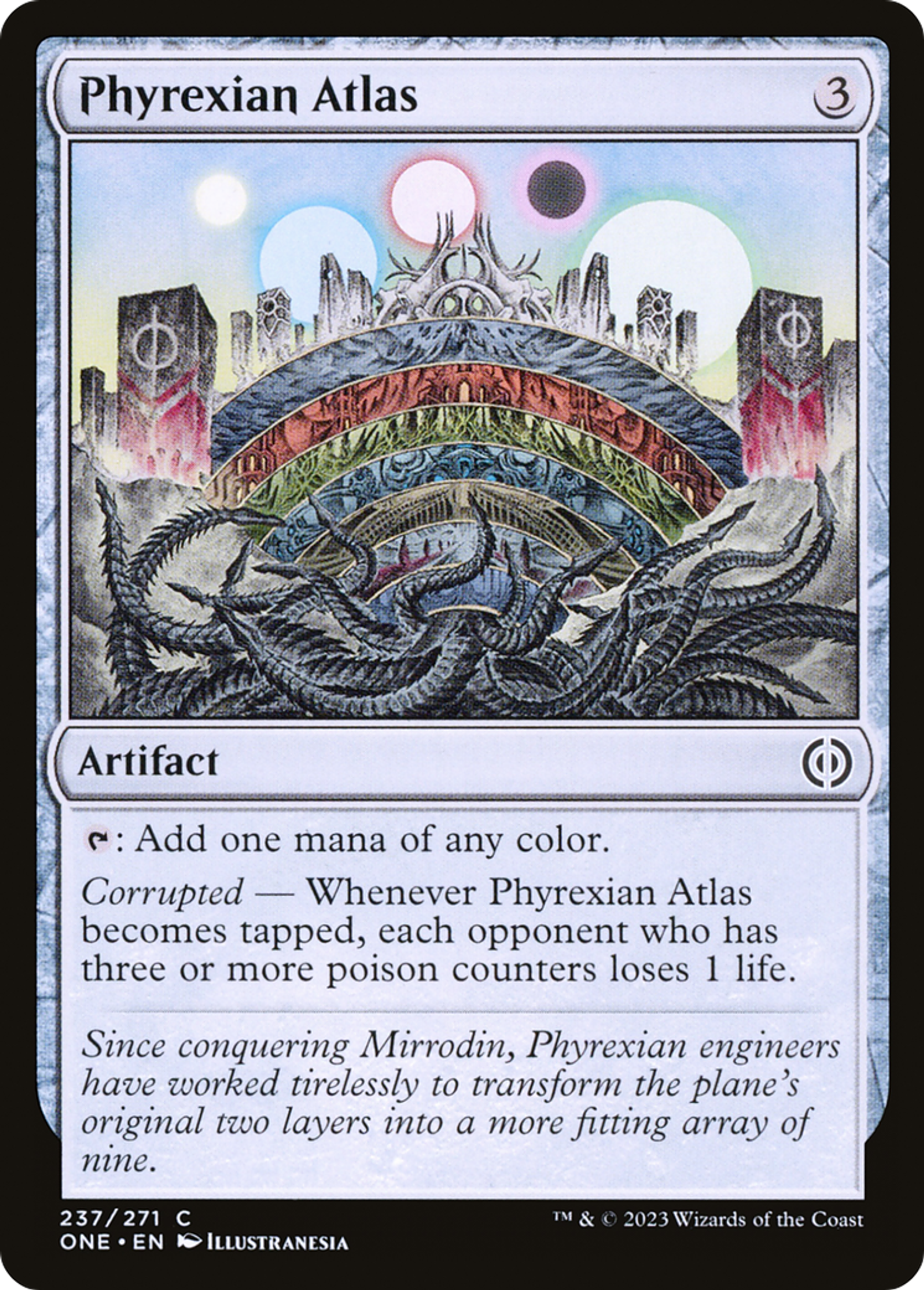 Atlas phyrexian — Phyrexia: All Will Be One — Magic: The Gathering