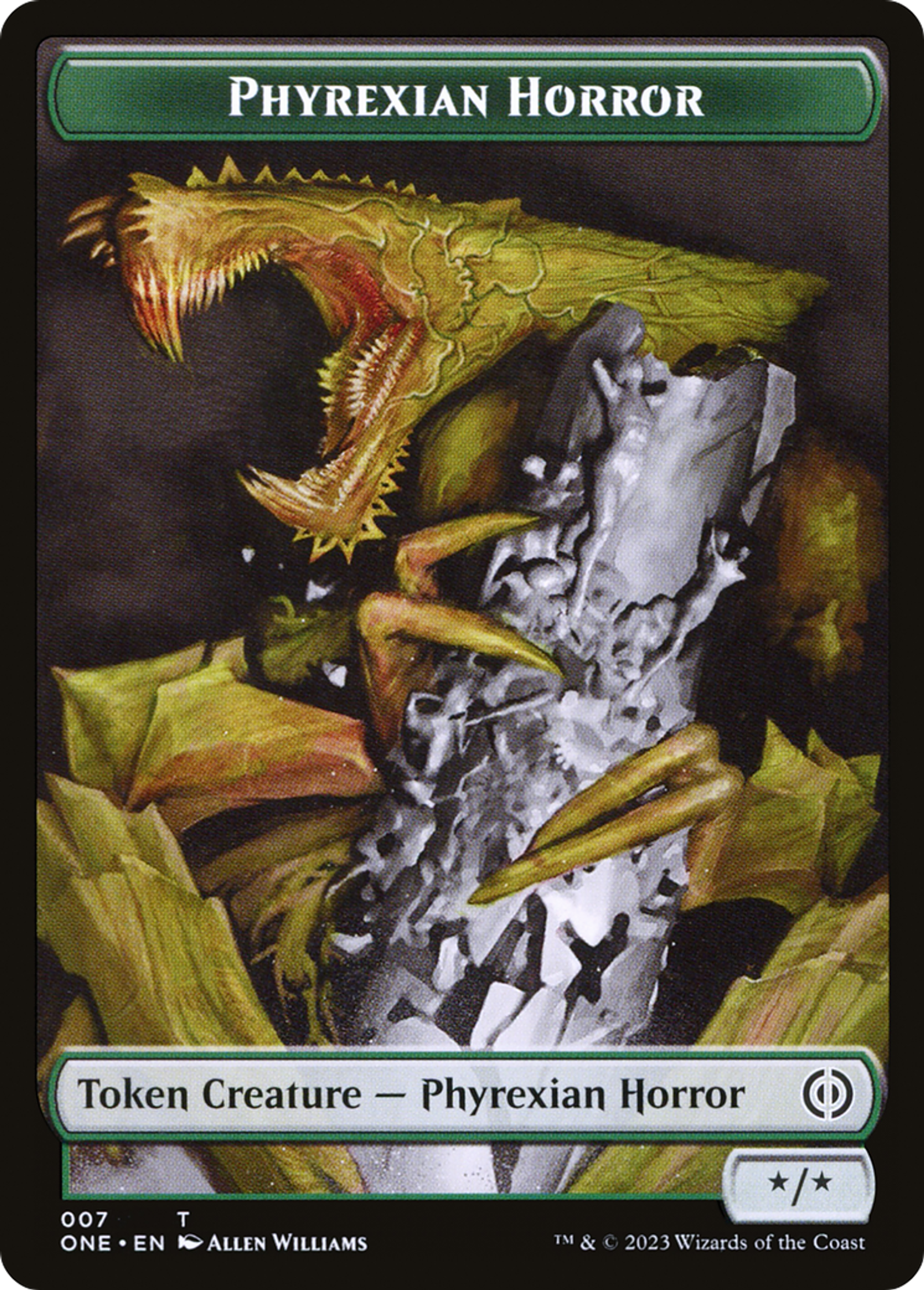 Phyrexian Horror — Phyrexia: All Will Be One — Magic: The Gathering