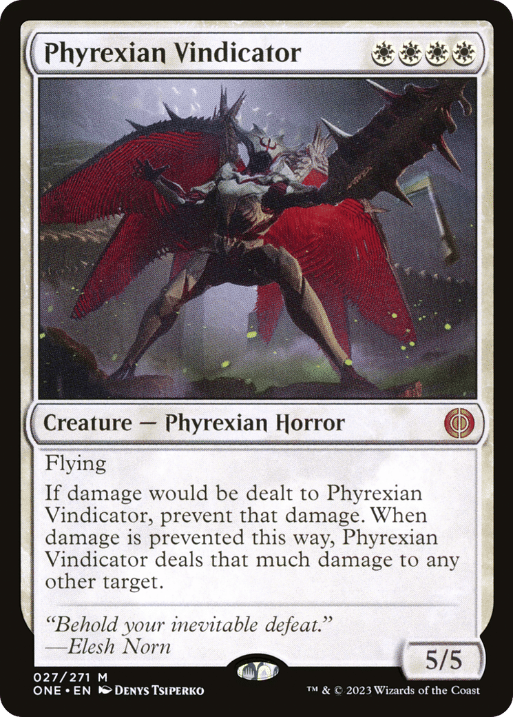 Phyrexian Vindicator — Phyrexia: All Will Be One — Magic: The Gathering