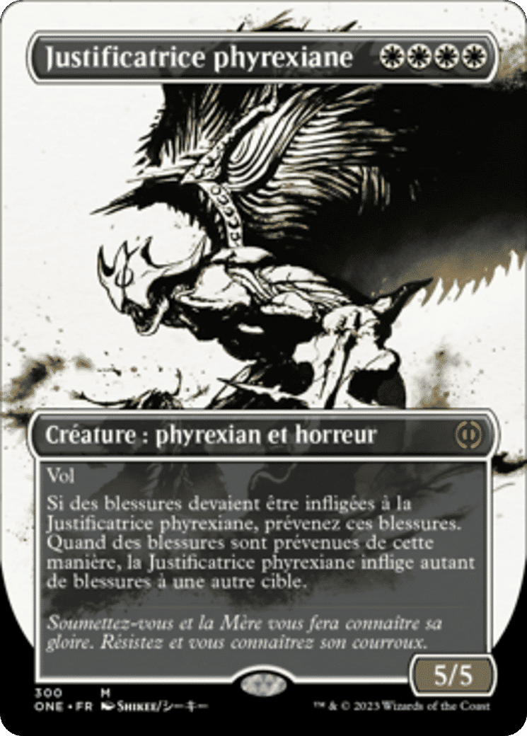 Justificatrice phyrexiane — Phyrexia: All Will Be One — Magic: The Gathering