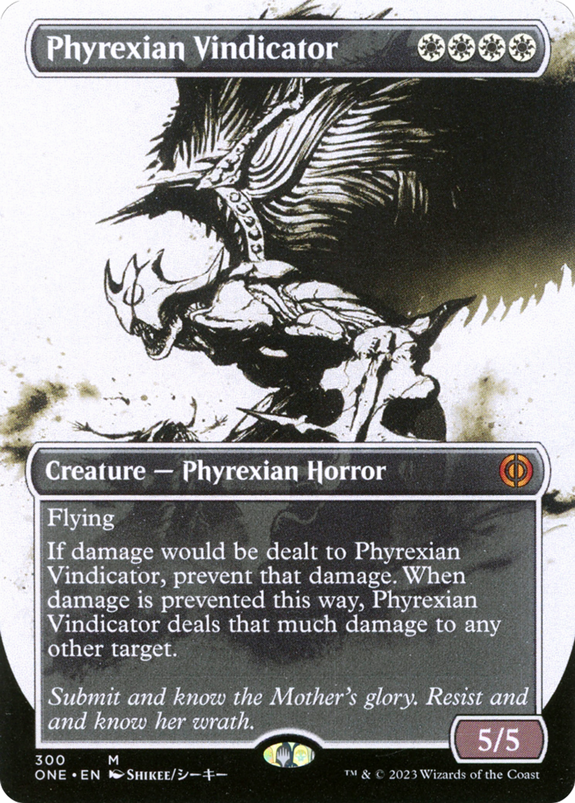 Justificatrice phyrexiane — Phyrexia: All Will Be One — Magic: The Gathering