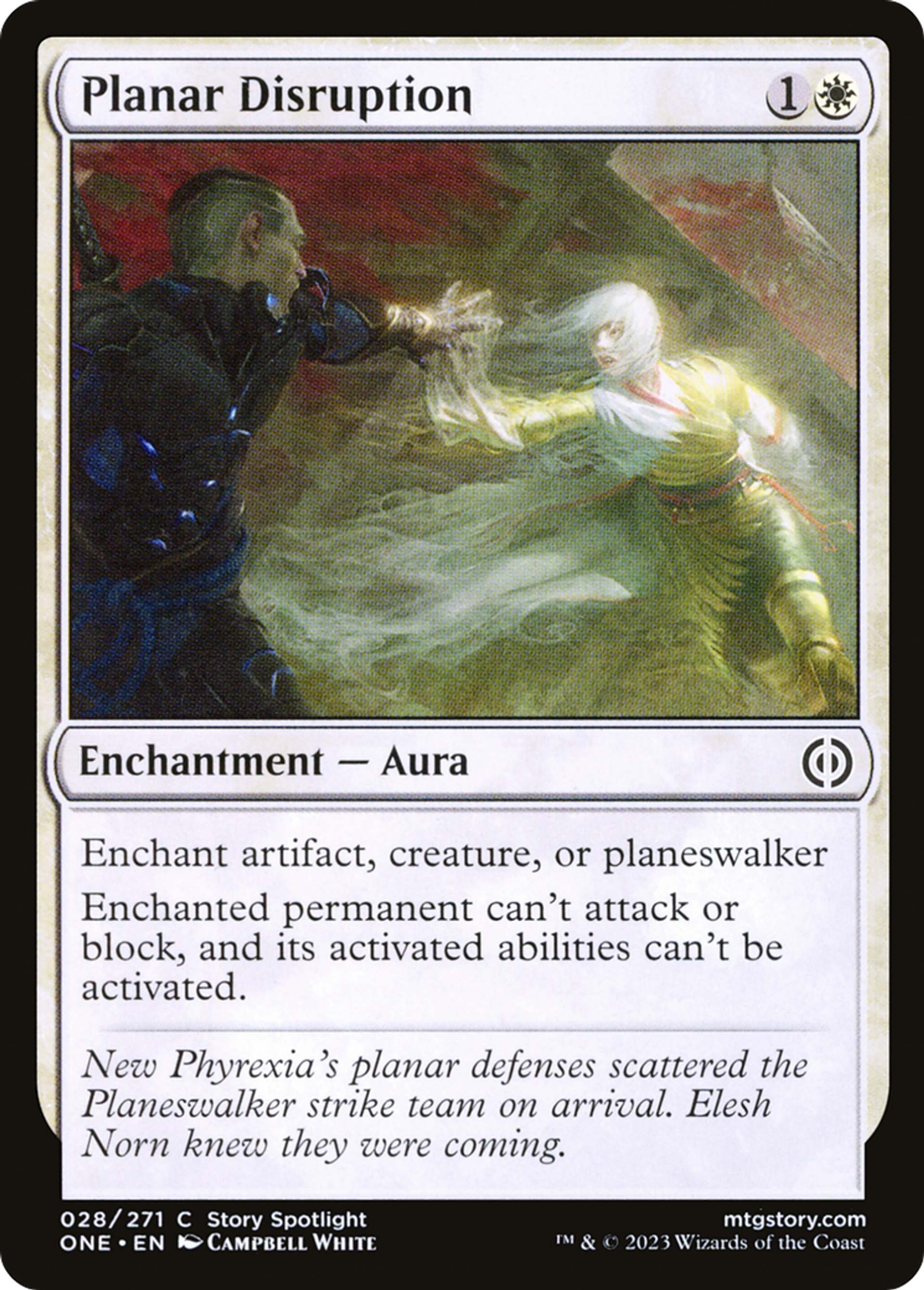 Perturbation planaire — Phyrexia: All Will Be One — Magic: The Gathering
