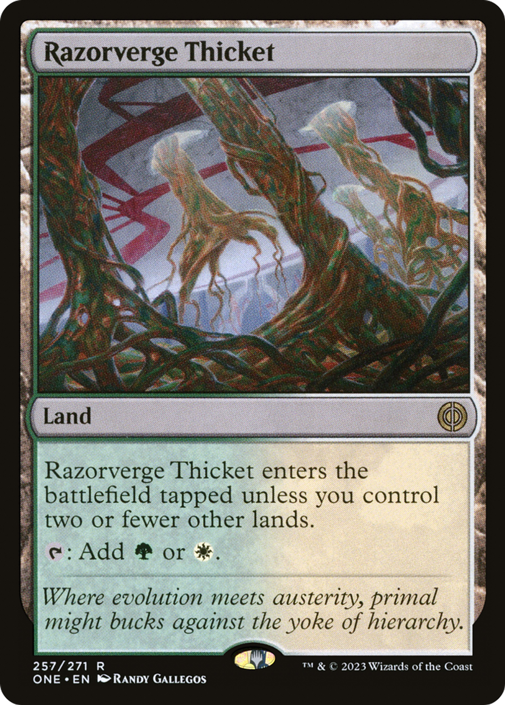 Halliers à l'Orée des Rasoirs — Phyrexia: All Will Be One — Magic: The Gathering
