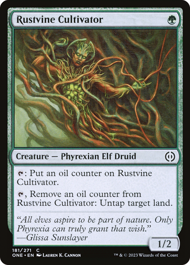 Rustvine Cultivator — Phyrexia: All Will Be One — Magic: The Gathering