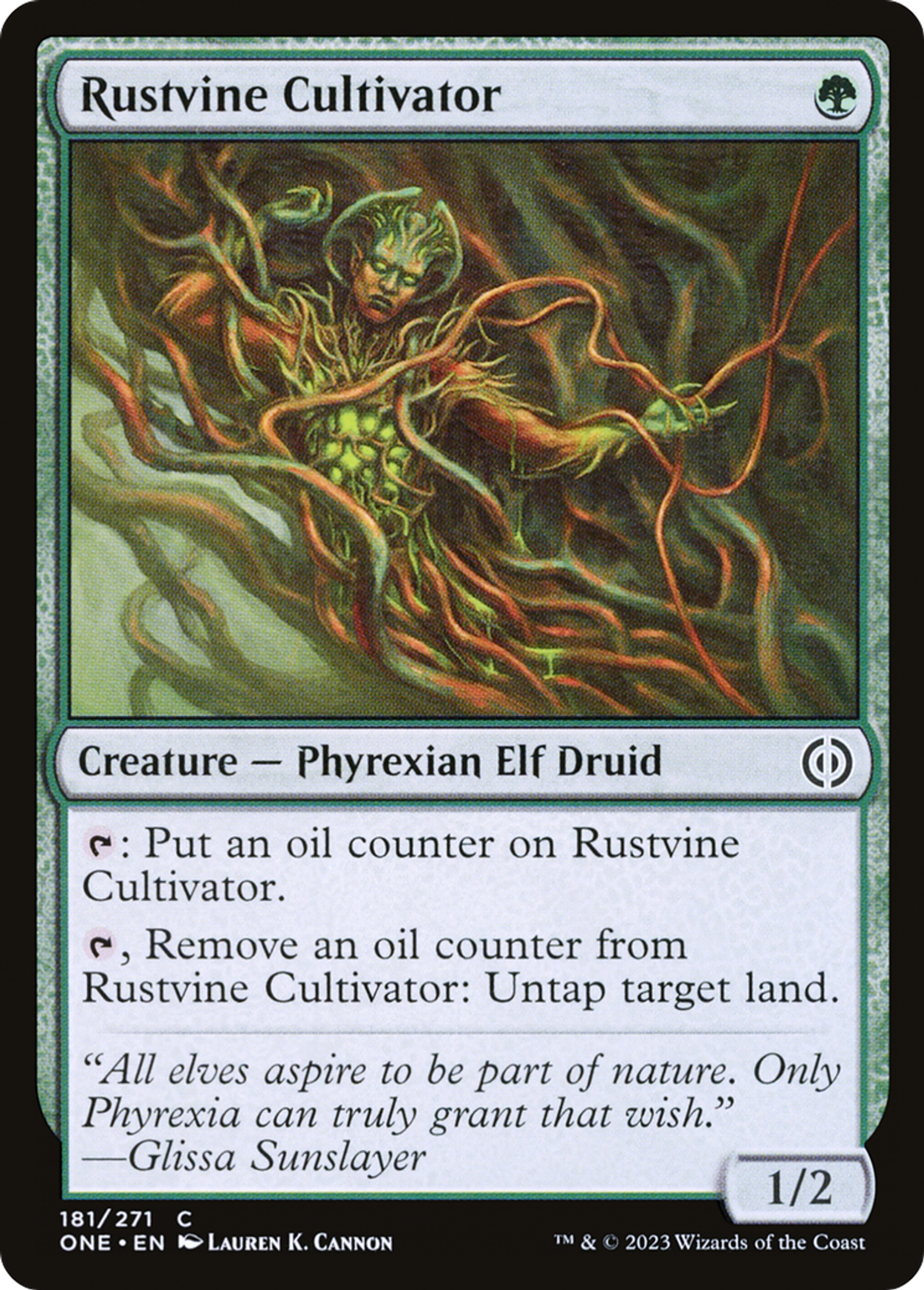Cultivateur de lianerouille — Phyrexia: All Will Be One — Magic: The Gathering