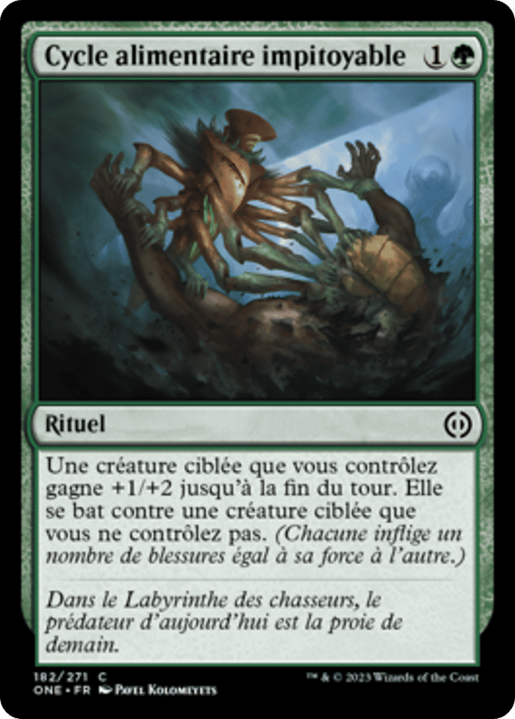 Cycle alimentaire impitoyable — Phyrexia: All Will Be One — Magic: The Gathering