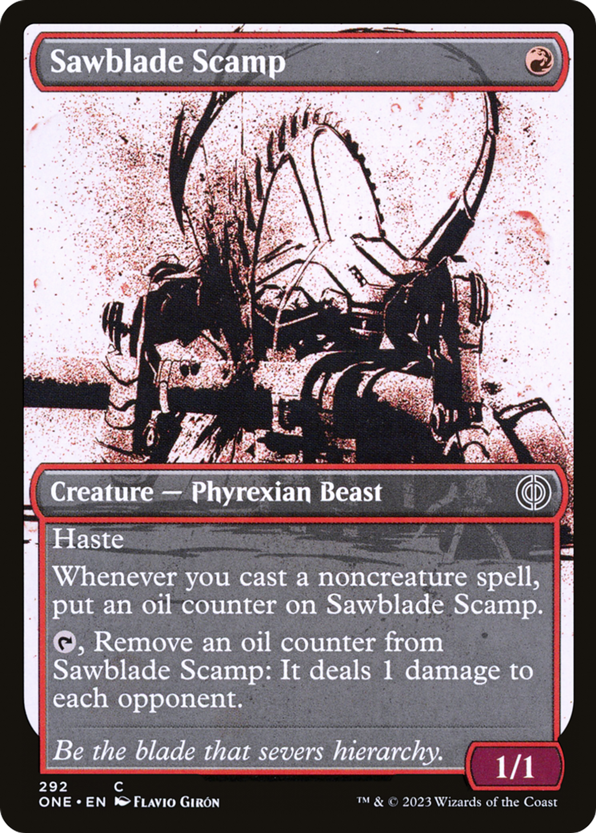 Galopin à lame de scie — Phyrexia: All Will Be One — Magic: The Gathering