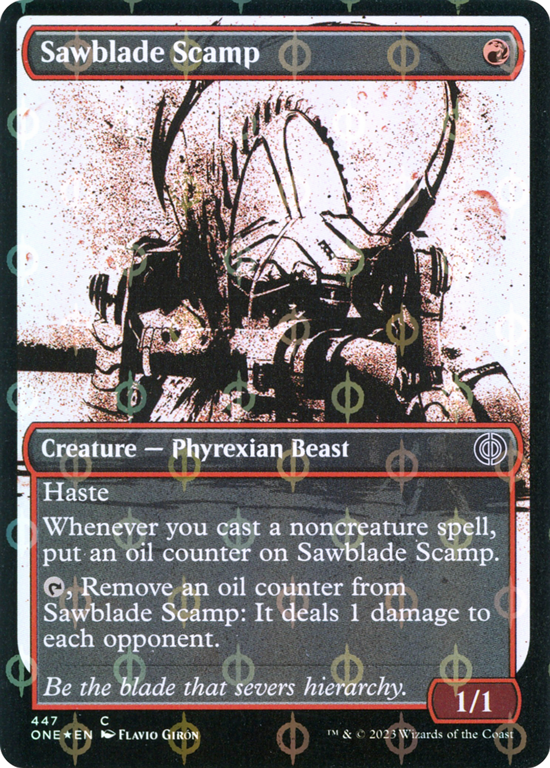 Galopin à lame de scie — Phyrexia: All Will Be One — Magic: The Gathering