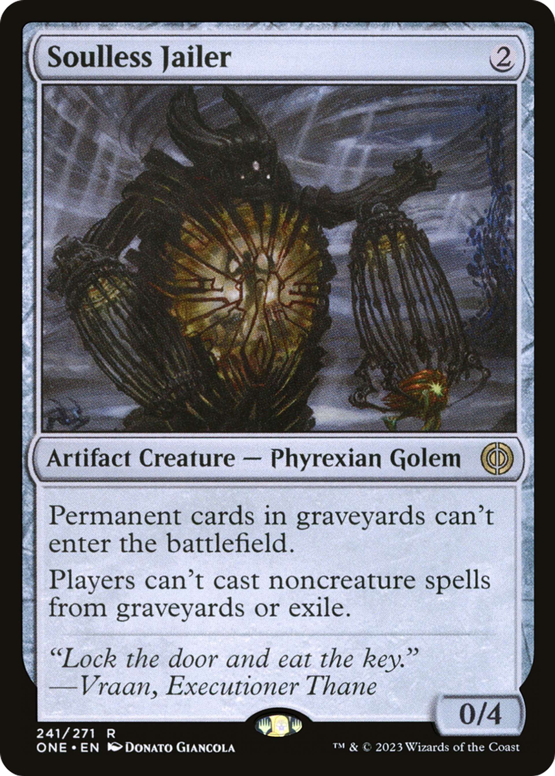 Gardien de prison sans âme — Phyrexia: All Will Be One — Magic: The Gathering
